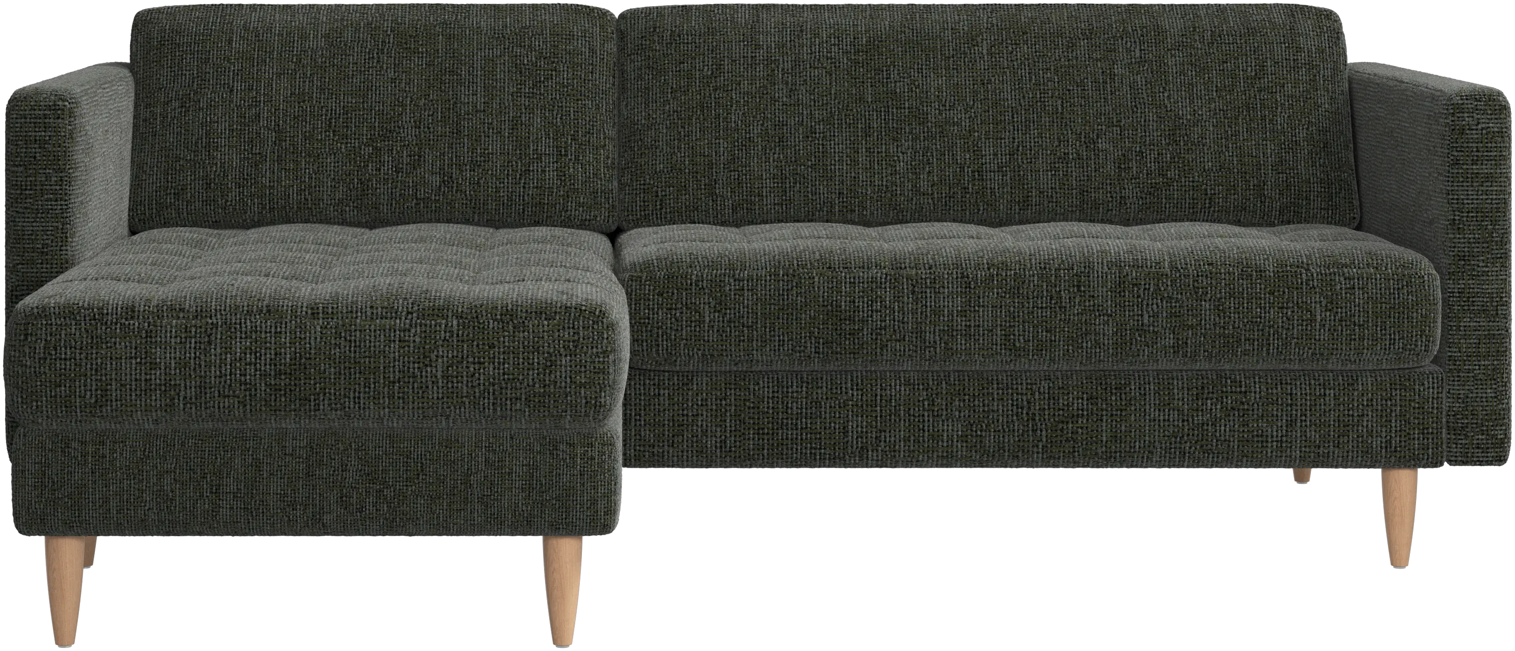 Osaka sofa with resting unit, tufted seat