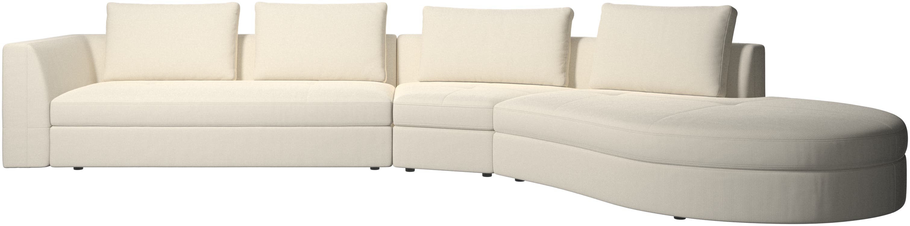 Bergamo sofa med loungemodul,højre