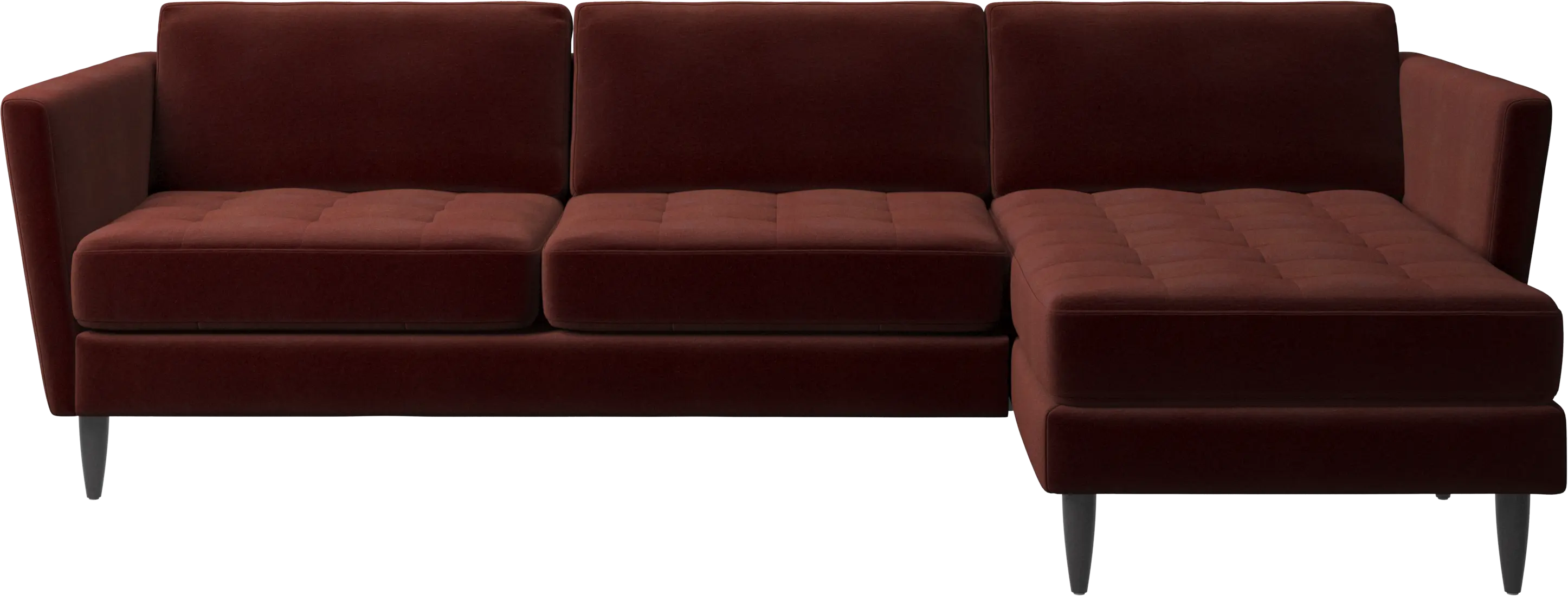 Osaka sofa with resting unit, tufted seat