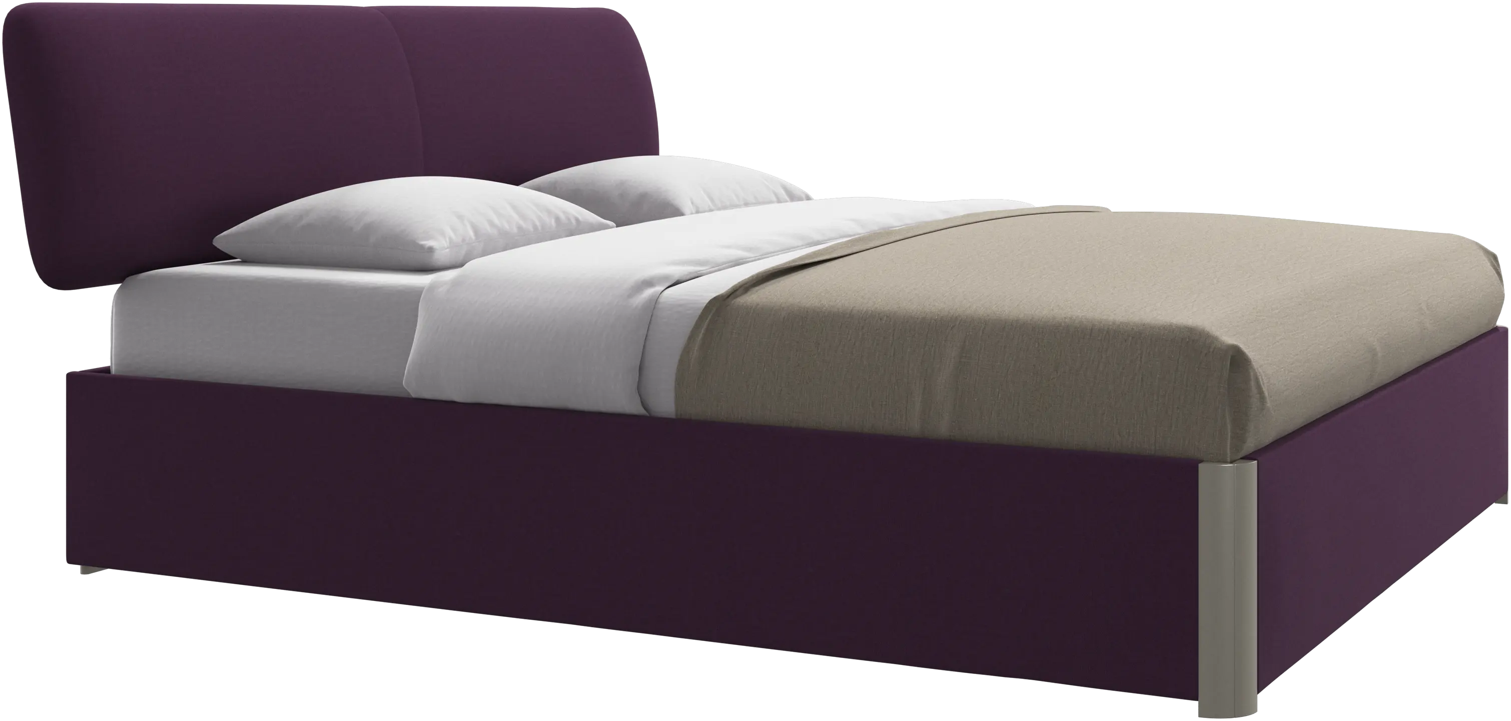 Element Bett, kopfteil bettmontiert, mit Lattenrost, exkl. Matratze