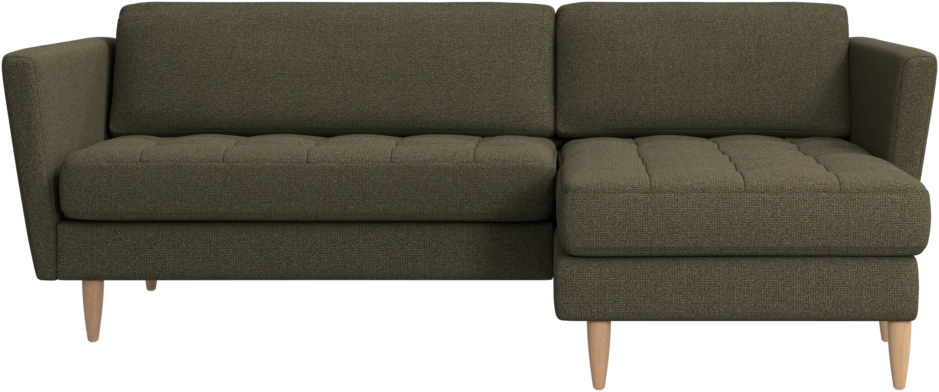 Osaka sofa with resting unit, tufted seat
