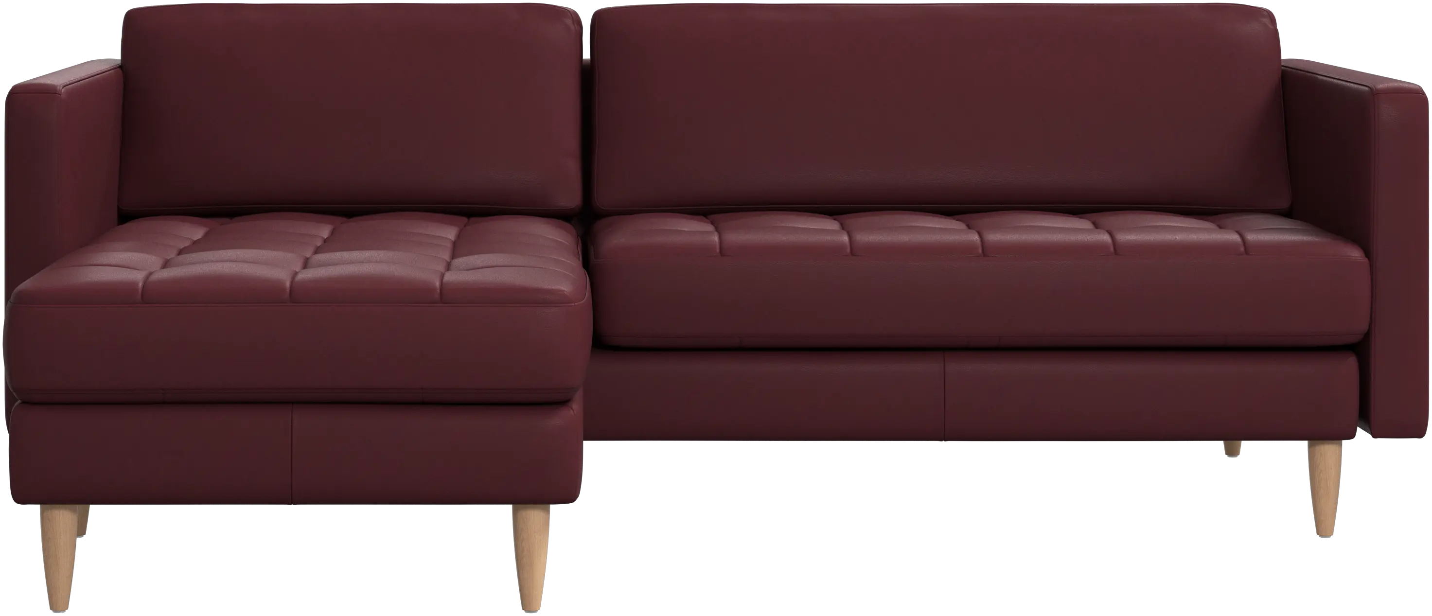 Osaka sofa with resting unit, tufted seat
