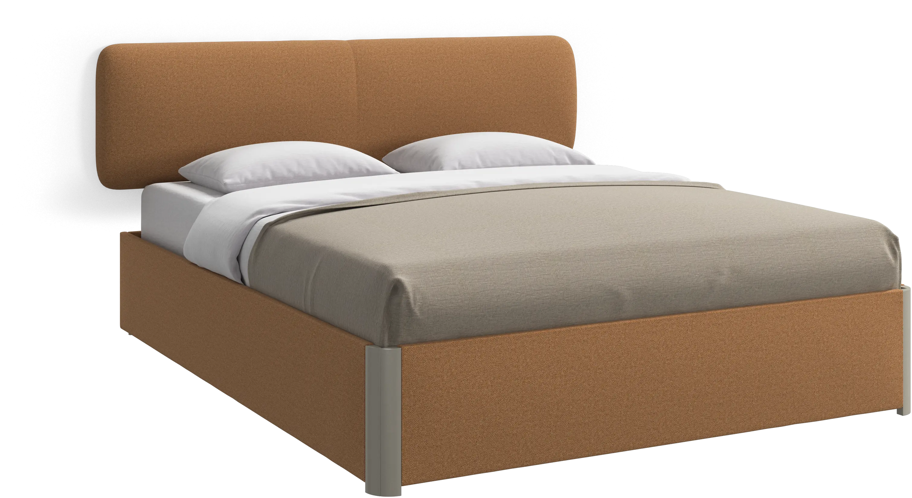 Element bed, wall-mounted headboard, with slats, excl. mattress
