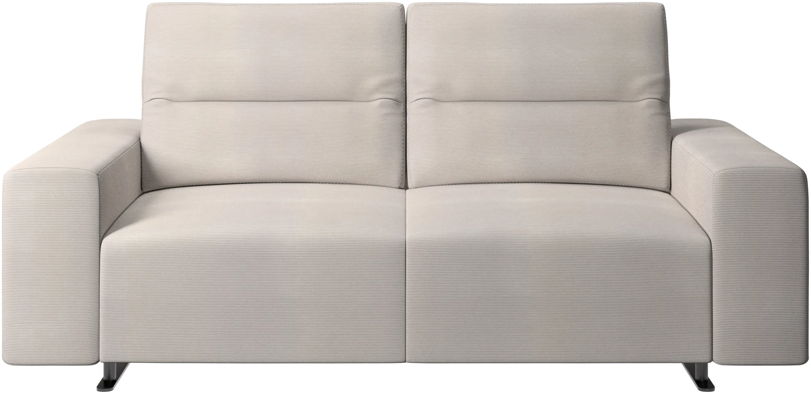 Hampton sofa with adjustable back and storage on the left side