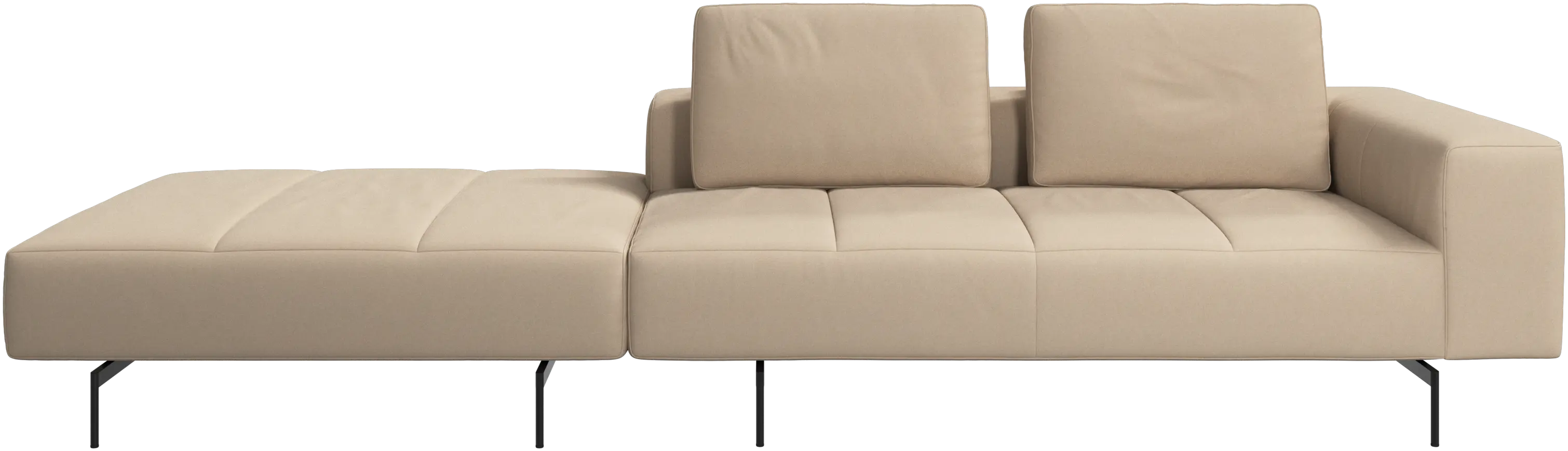 Amsterdam sofa with footstool on left side