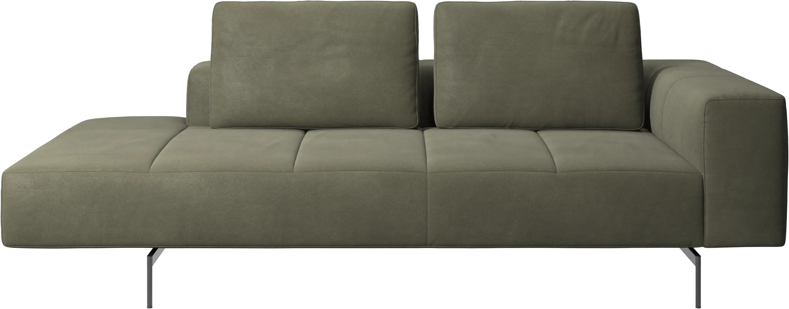 Amsterdam resting module for sofa, armrest right, open end left