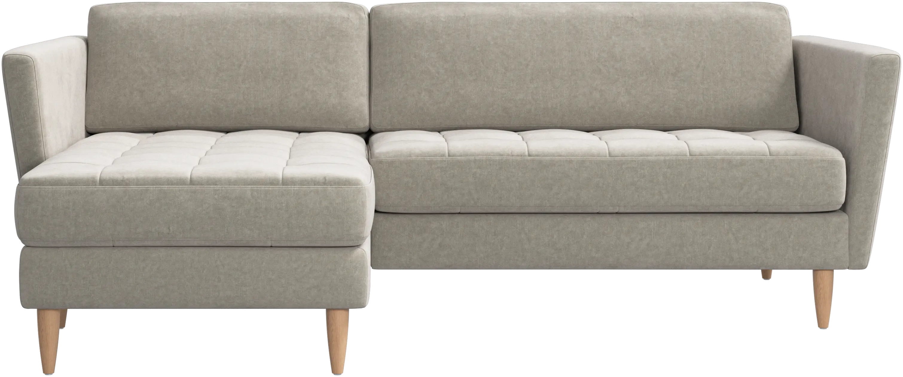 Osaka sofa with resting unit, tufted seat
