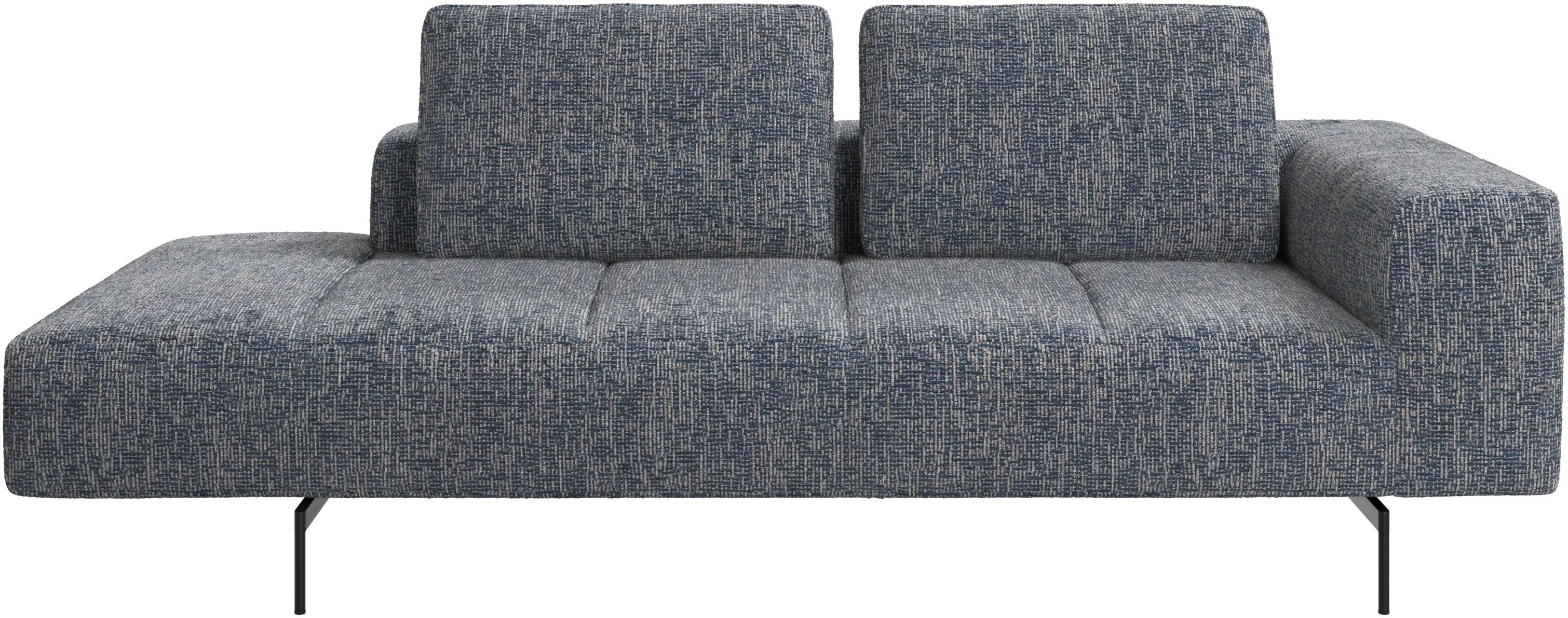 Amsterdam resting module for sofa, armrest right, open end left