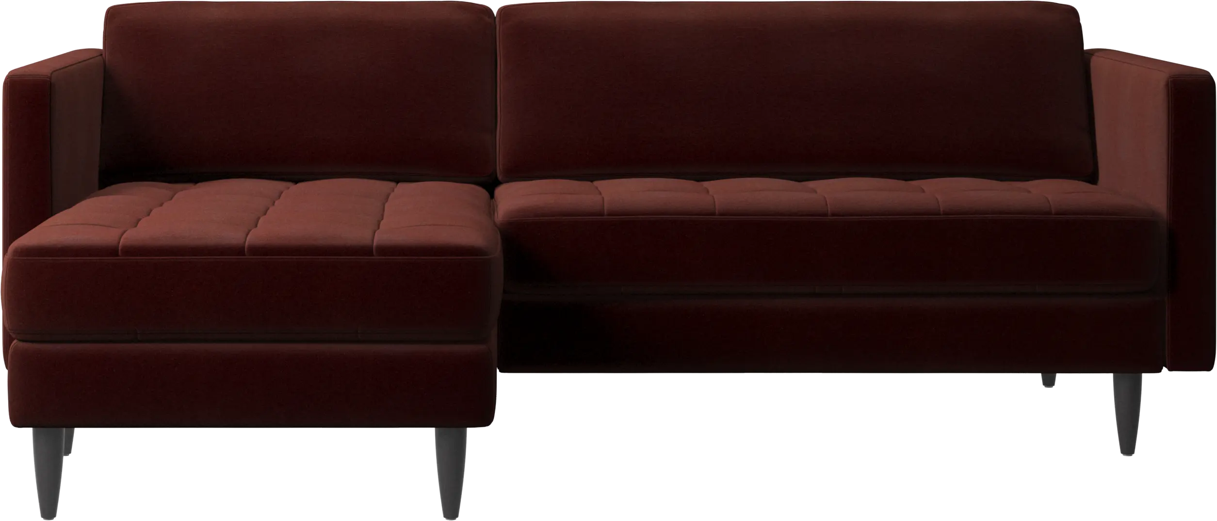 Osaka sofa with resting unit, tufted seat