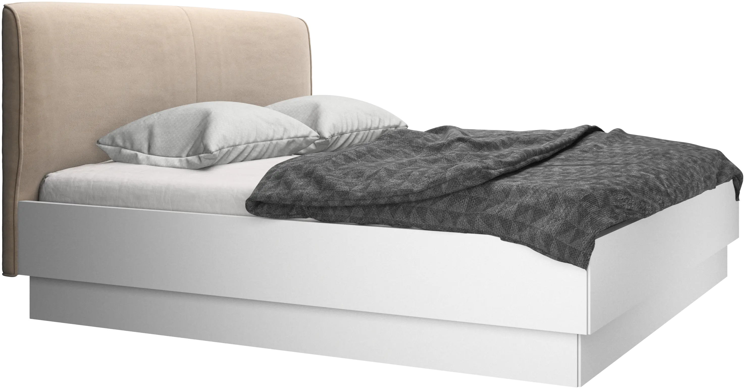 Houston, upholstered bed with storage