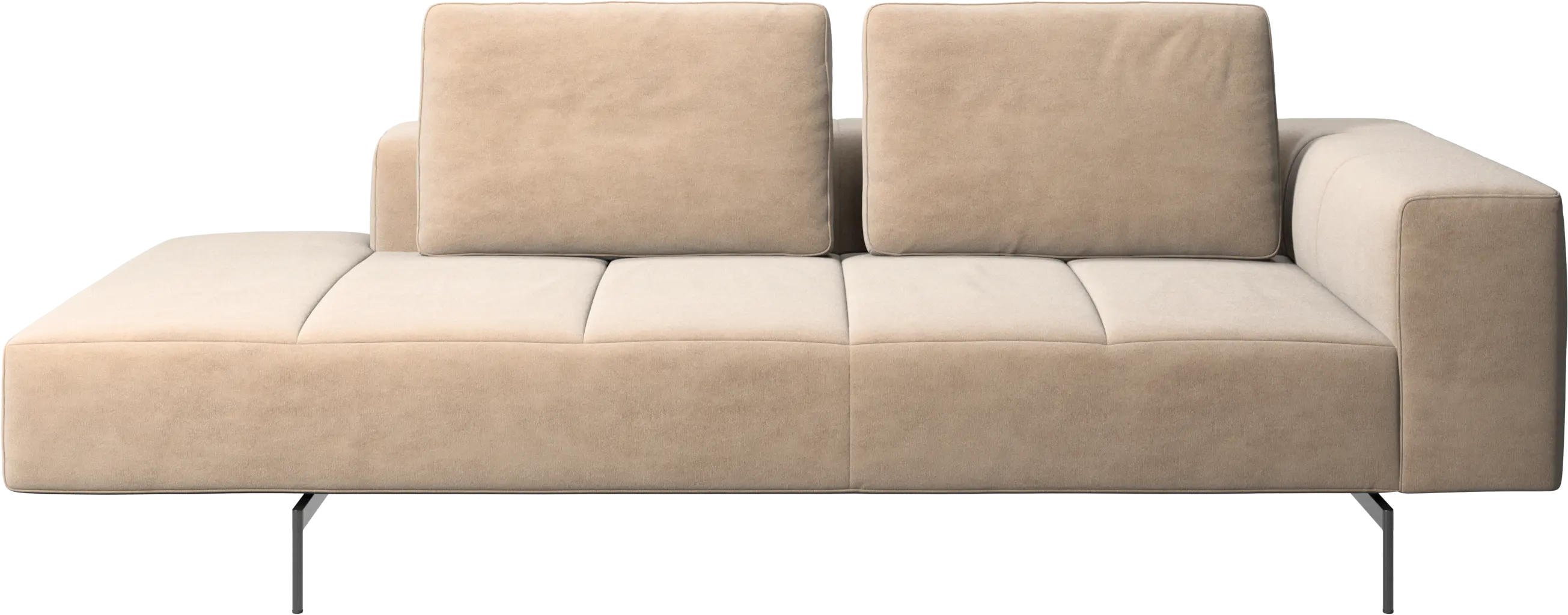 Amsterdam resting module for sofa, armrest right, open end left