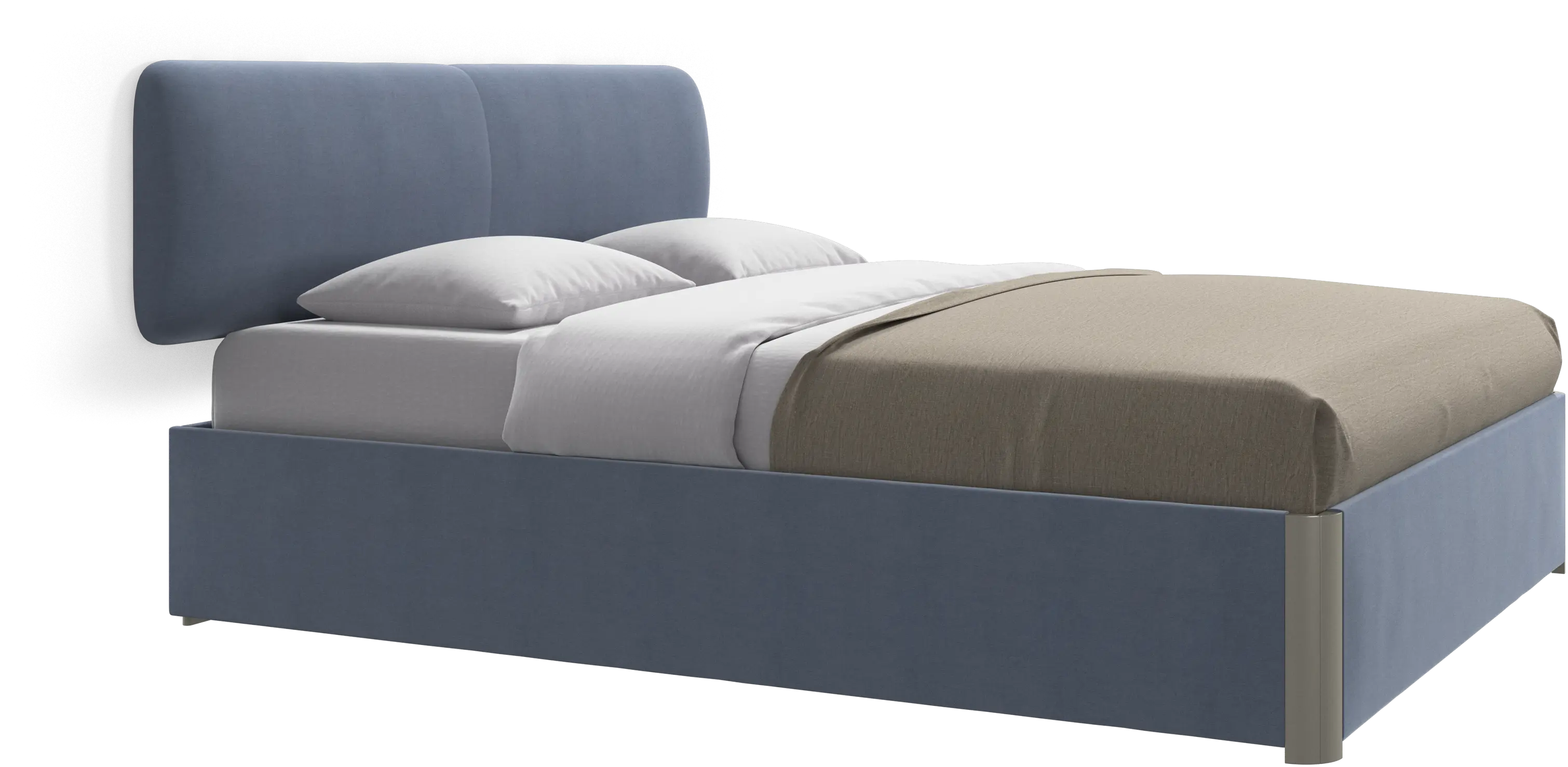 Element bed, wall-mounted headboard, with slats, excl. mattress