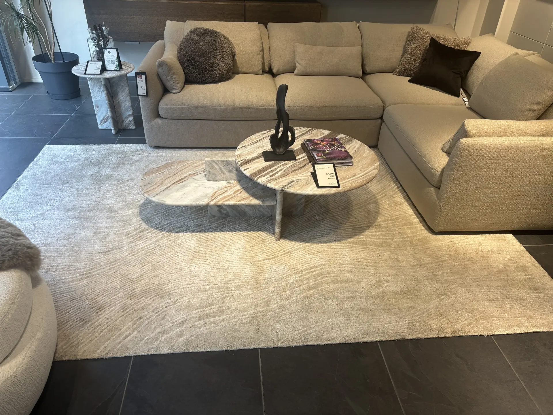 Rugs TIDE RUG - Grey/white 200x300cm