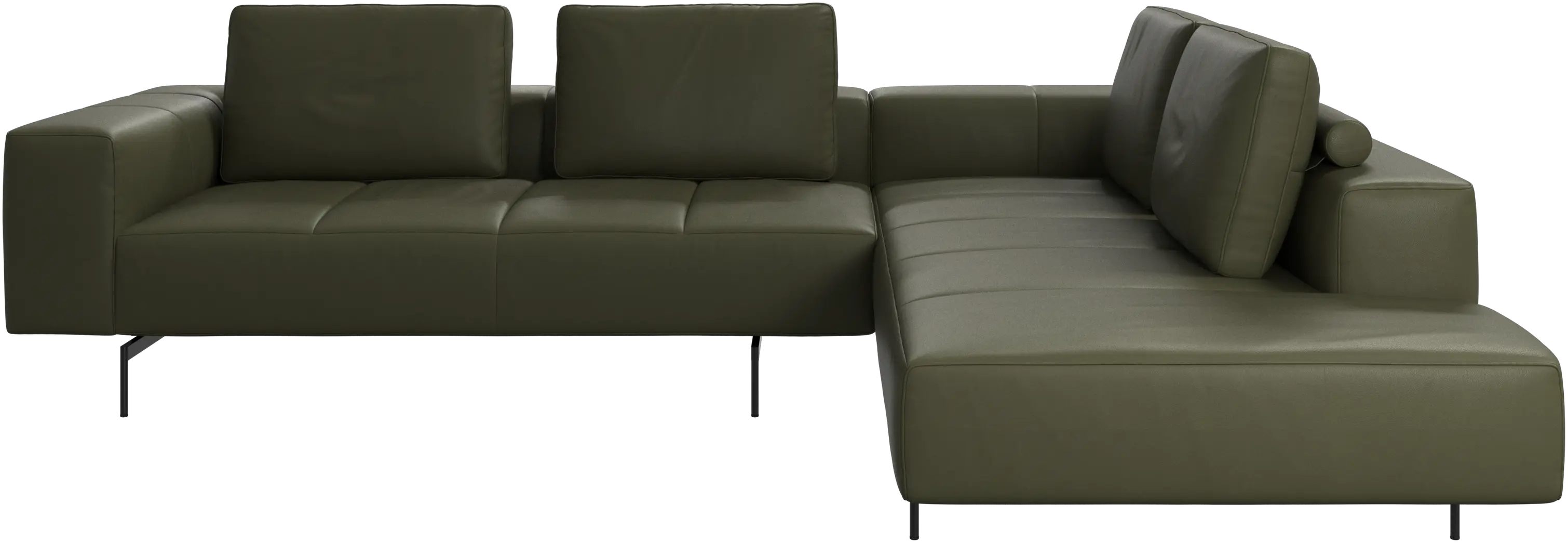 Amsterdam corner sofa with lounging unit