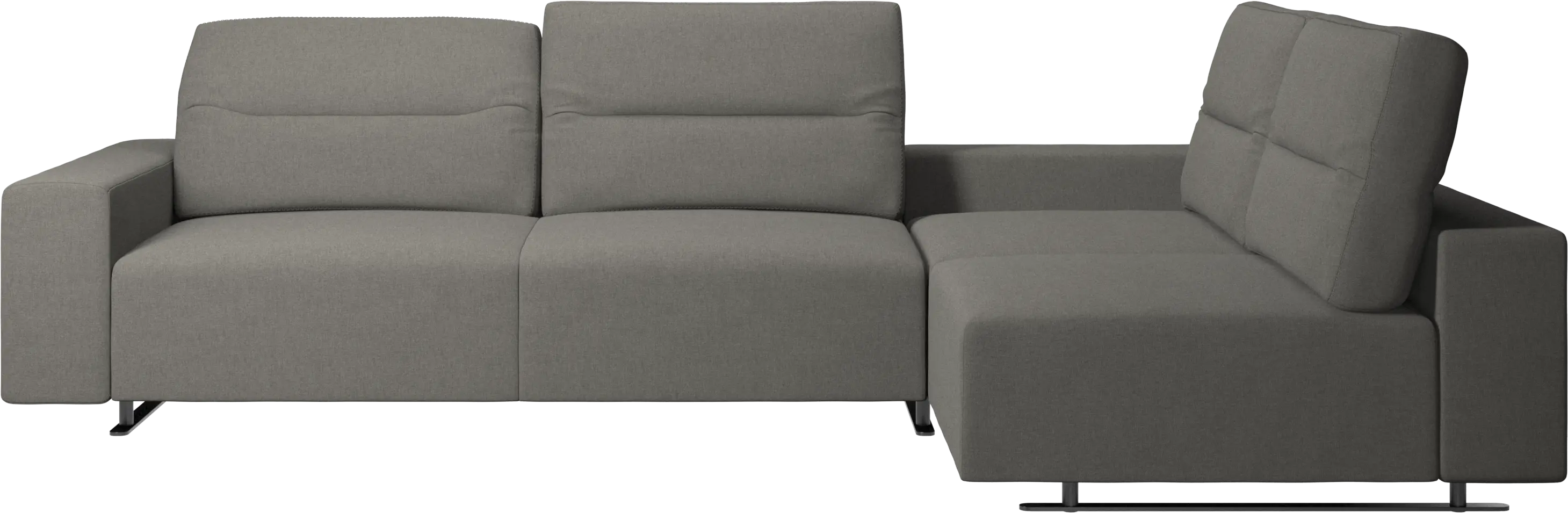 Hampton corner sofa with adjustable back and storage on left side