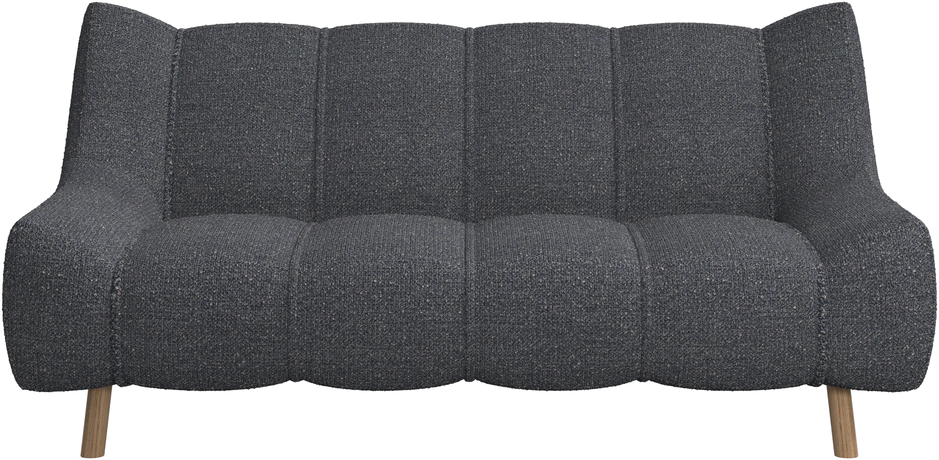 Canapé 2 places Nawabari, jambe en bois