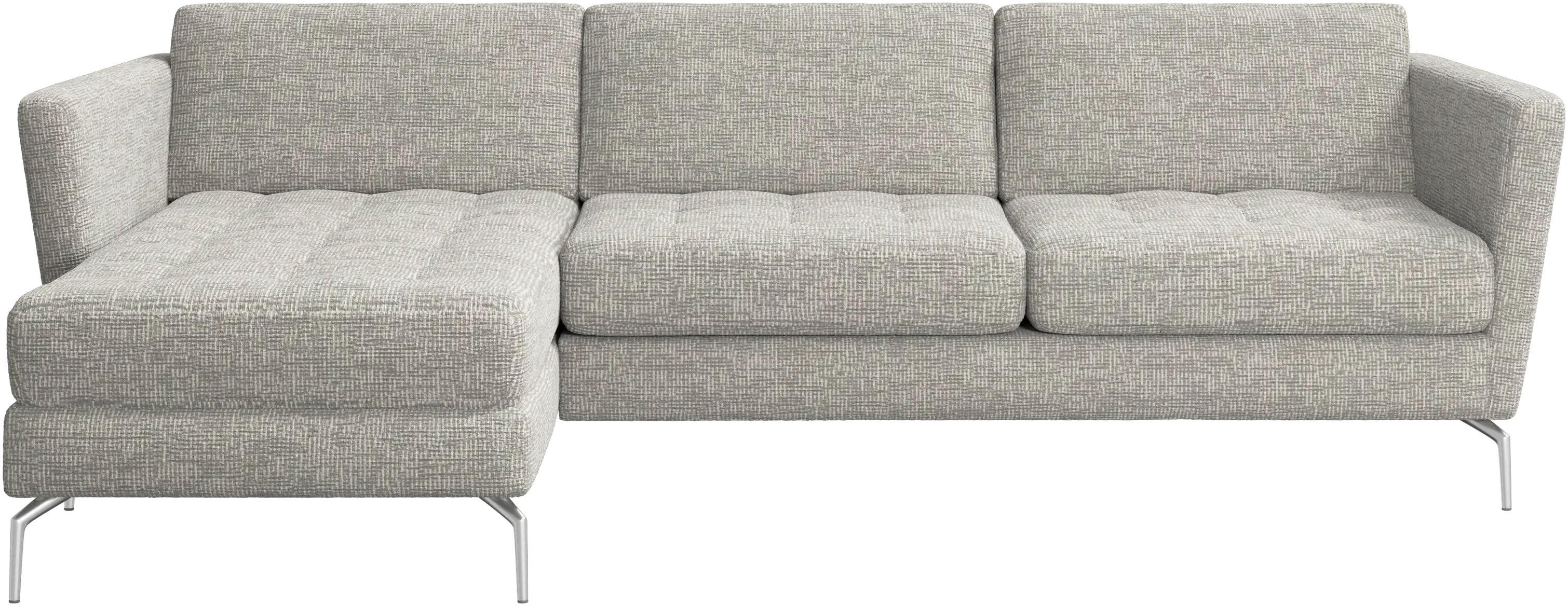 Osaka sofa with resting unit, tufted seat