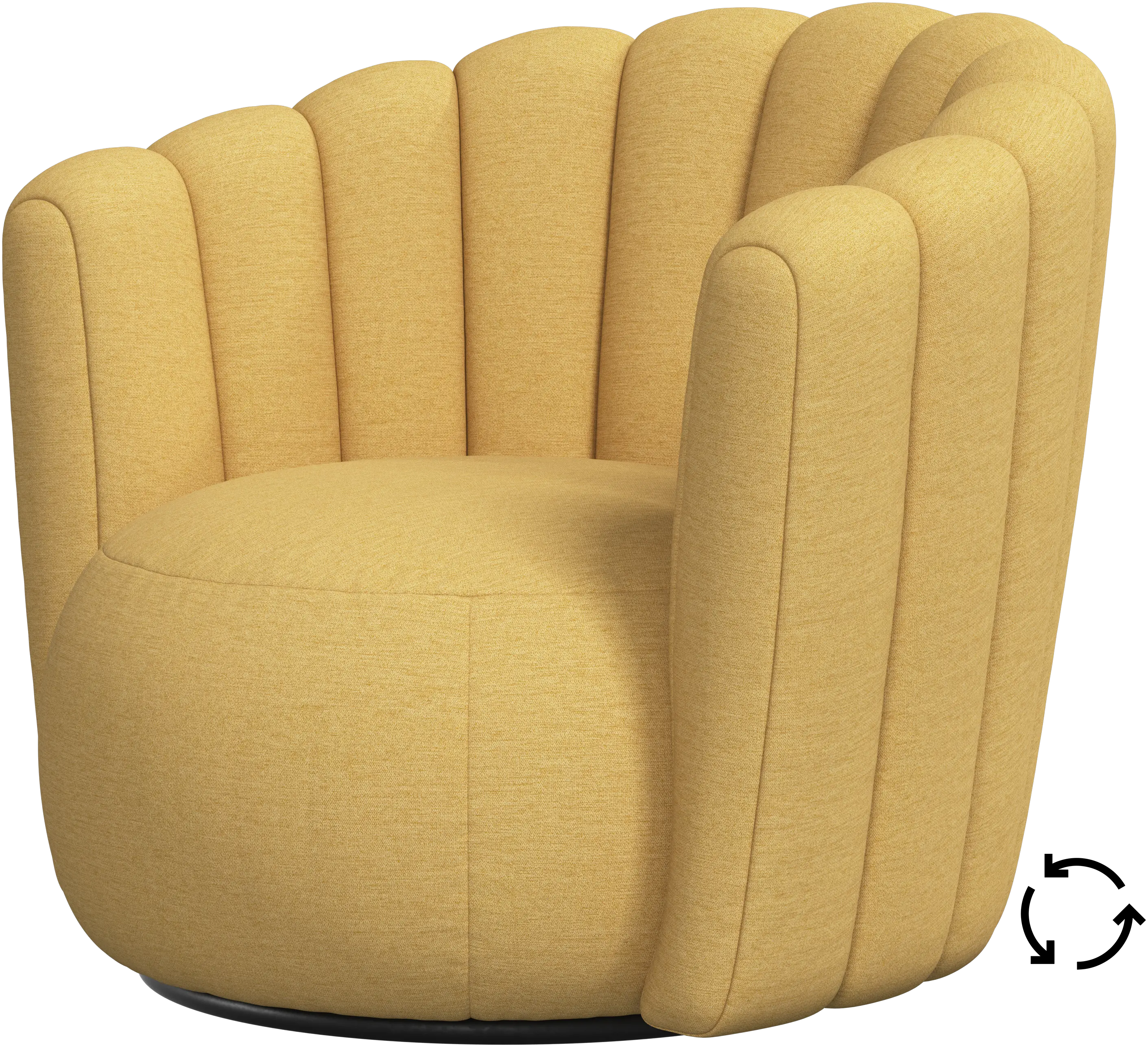 Sweet Art armchair with swivel function