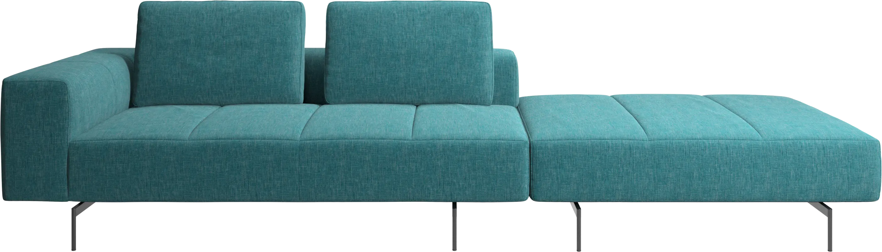 Amsterdam sofa with footstool on right side