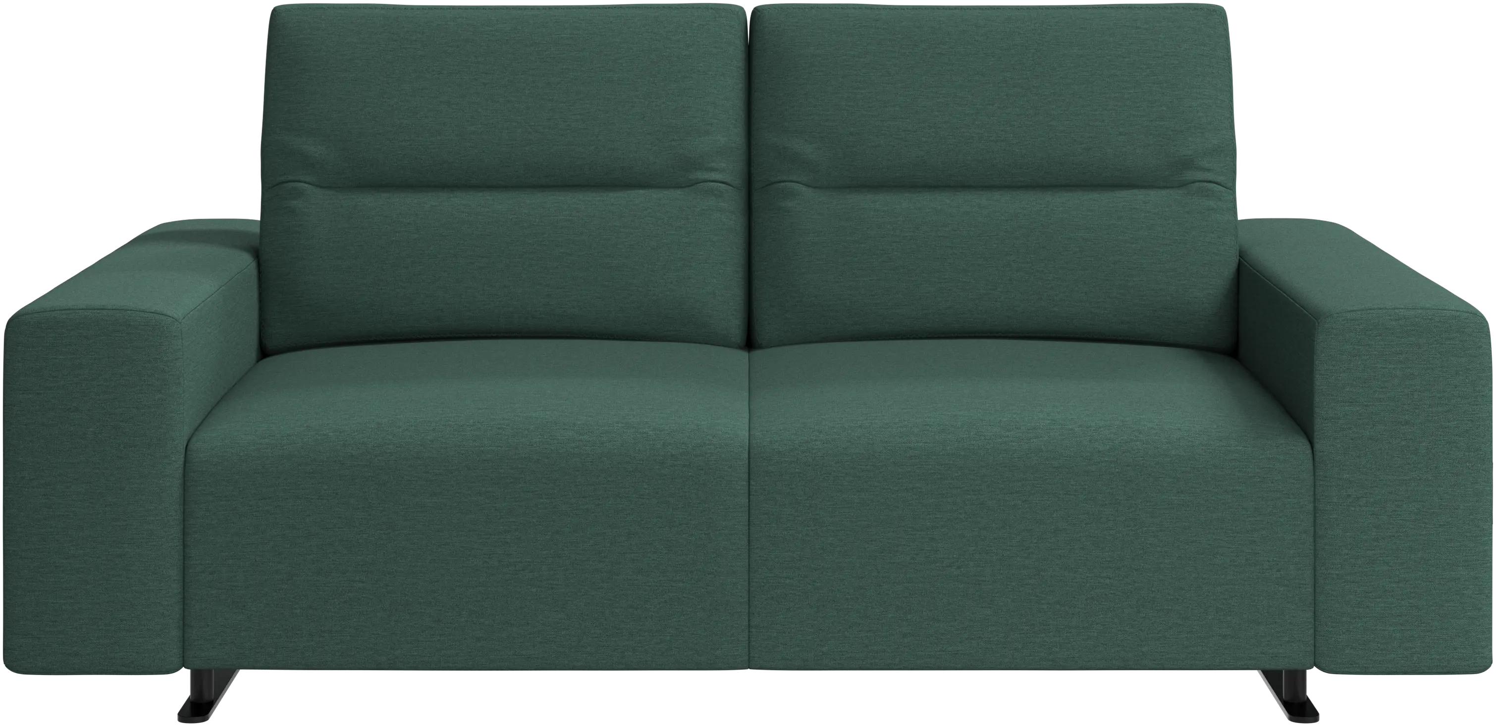 Hampton sofa with adjustable back and storage on the left side