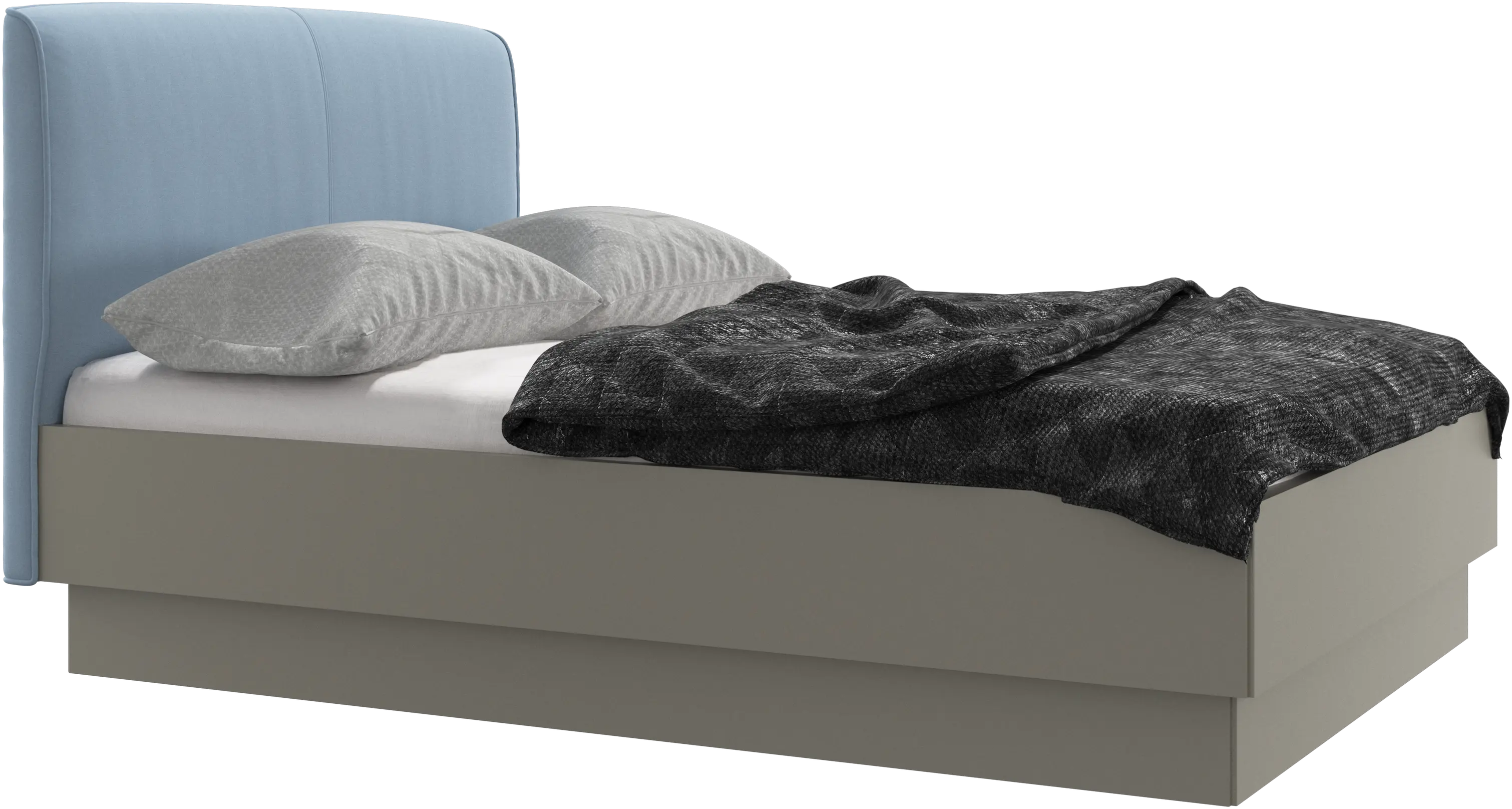 Houston, upholstered bed with storage