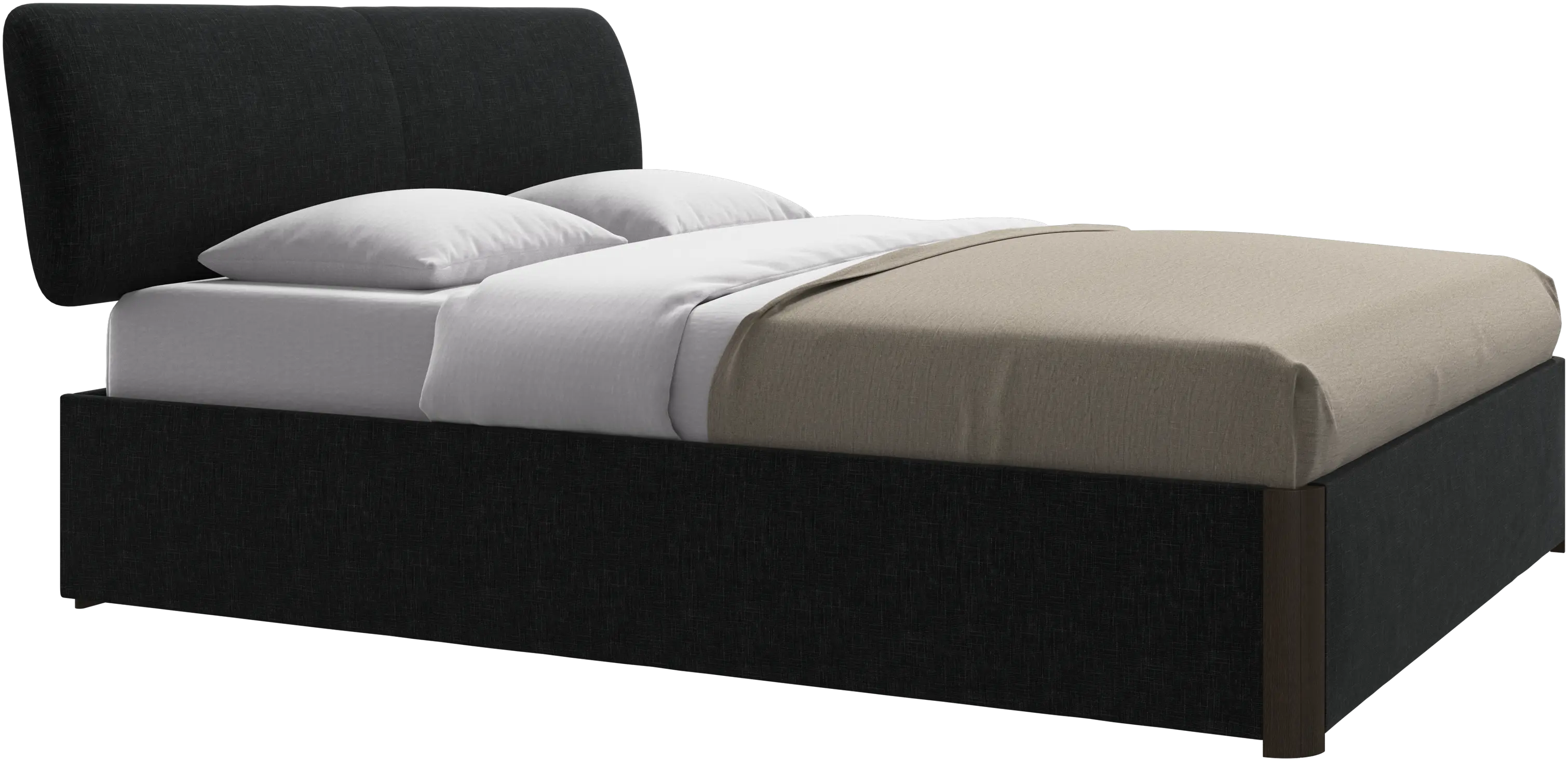 Element cama, cabecero montado en la cama, con láminas, excl. colchón