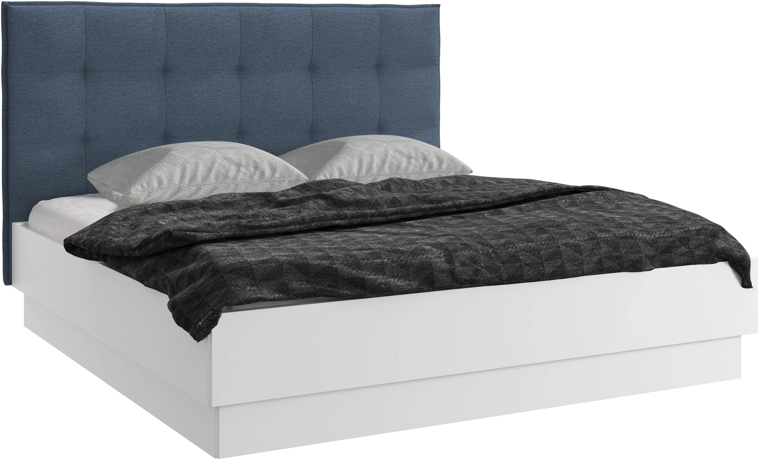Lugano storage bed with lift-up frame and slats, excl. mattress