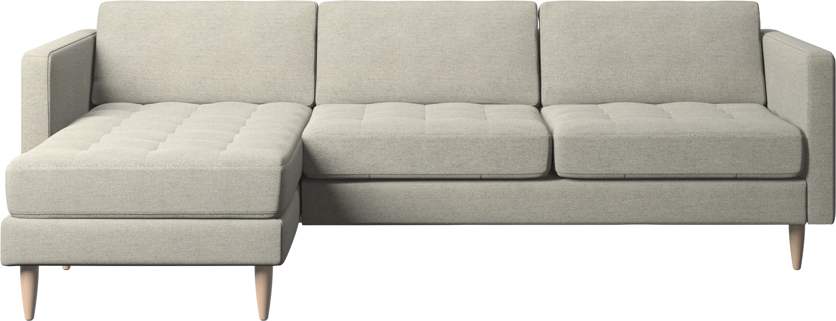 Osaka sofa with resting unit, tufted seat