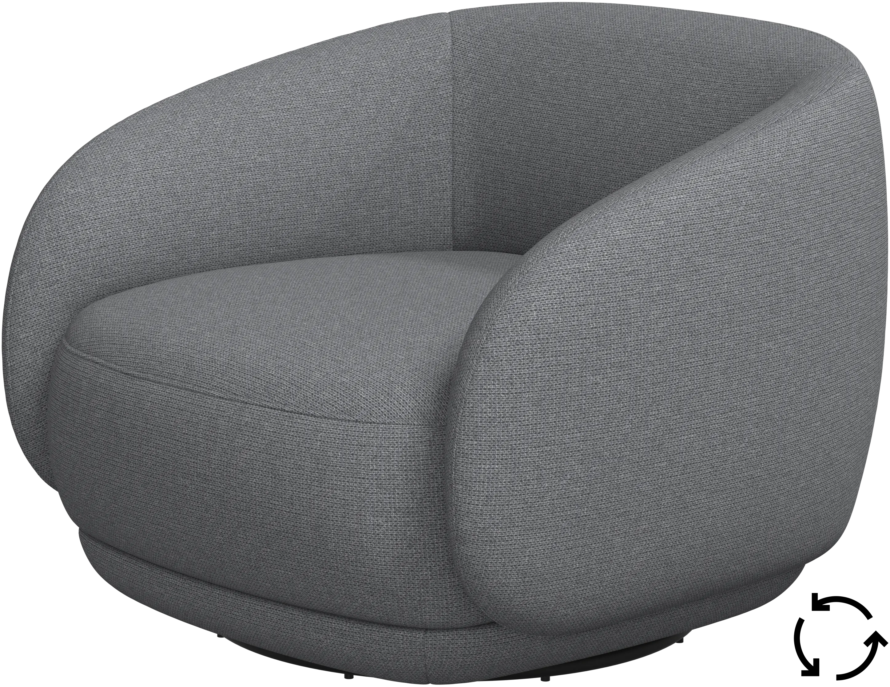 Bolzano chair with swivel base