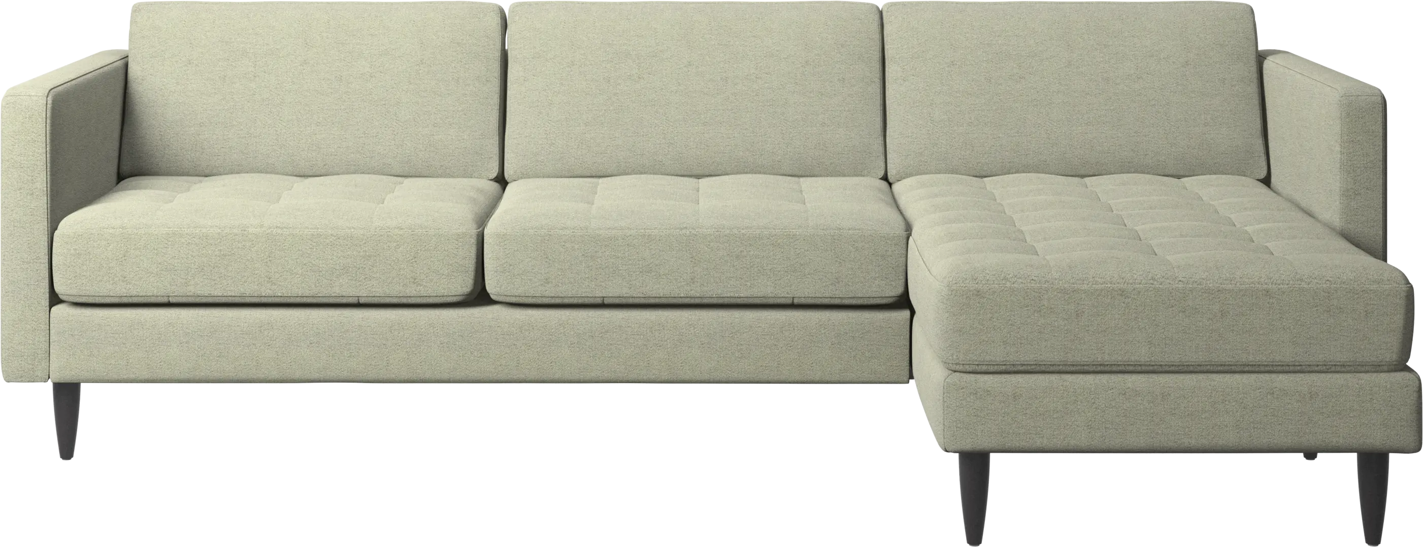 Osaka sofa with resting unit, tufted seat
