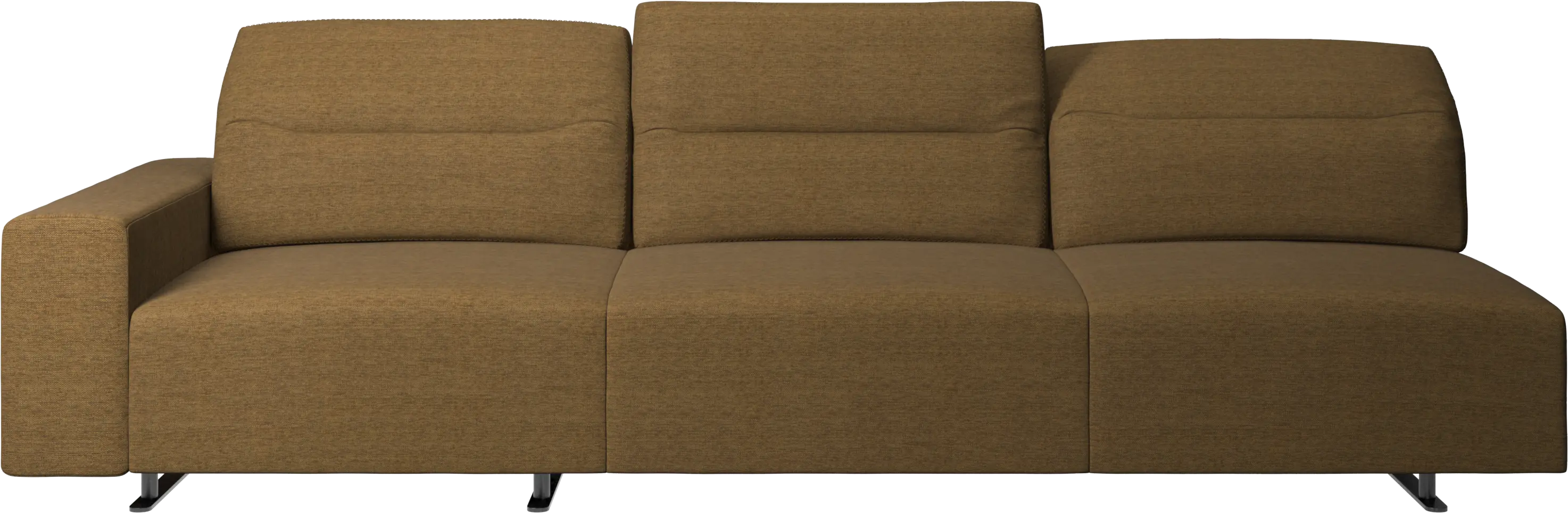 Hampton sofa with adjustable back and storage on the left side