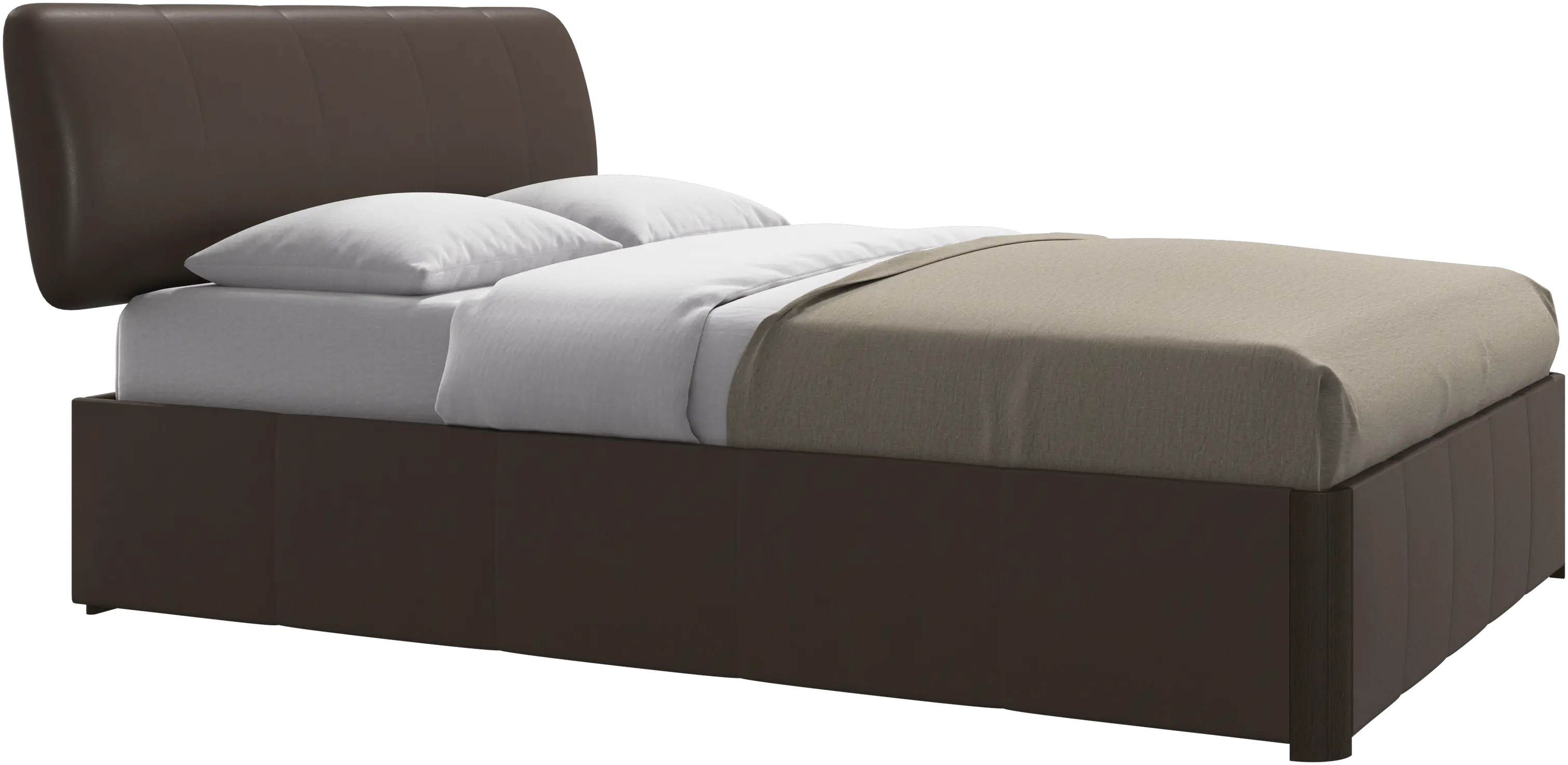 Element bed, bed-mounted headboard, with slats, excl. mattress