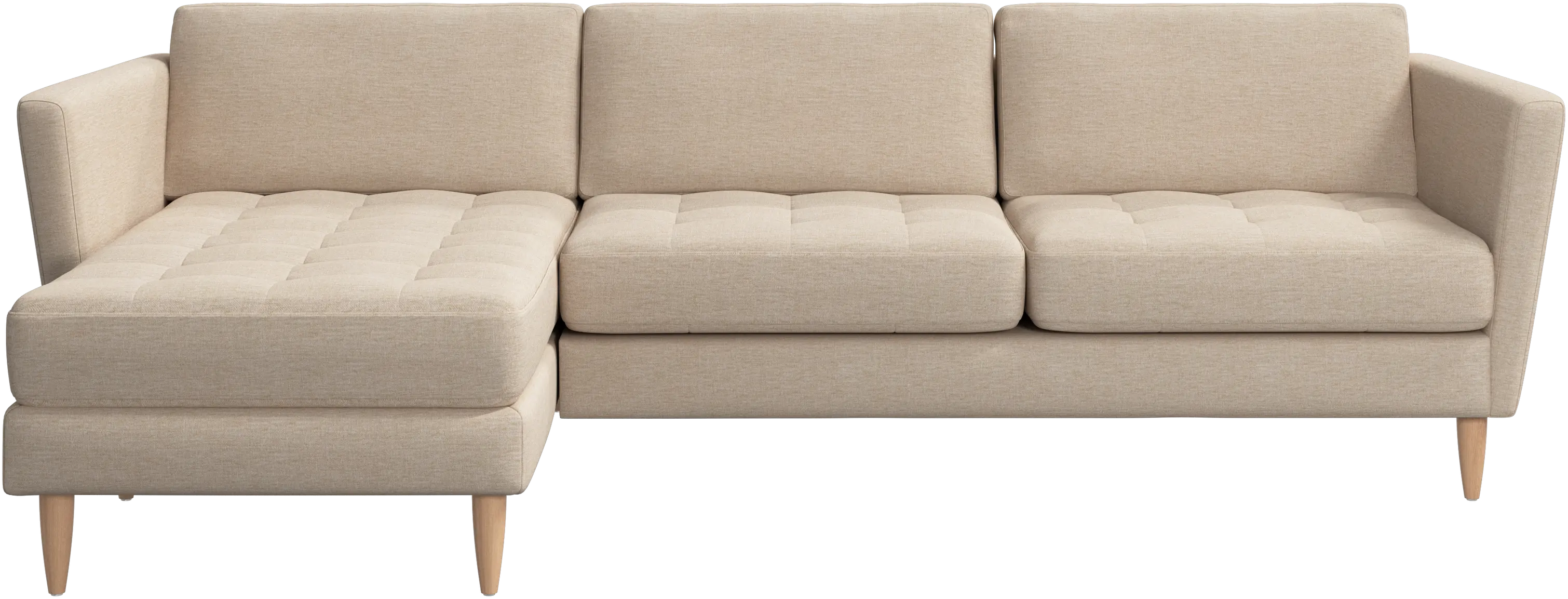 Osaka sofa with resting unit, tufted seat