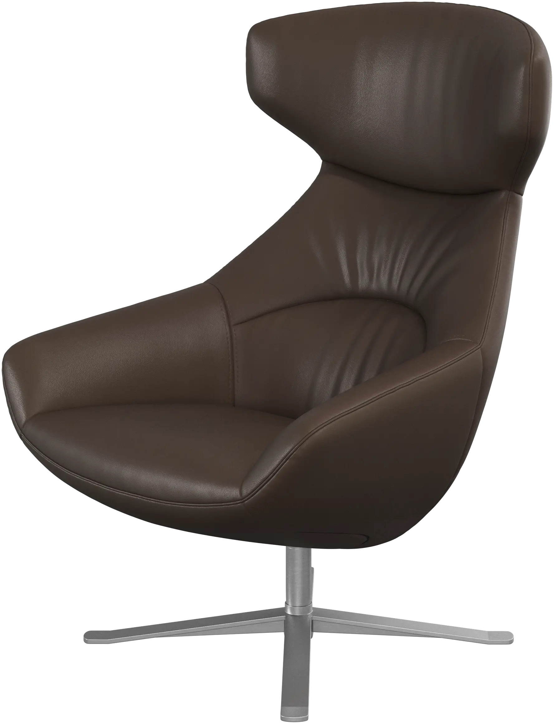 Porto chair with reclining back function and swivel base