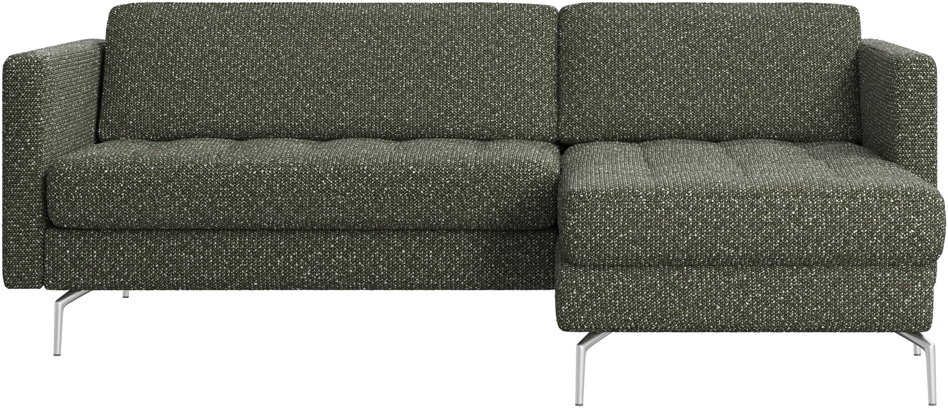 Osaka sofa with resting unit, tufted seat