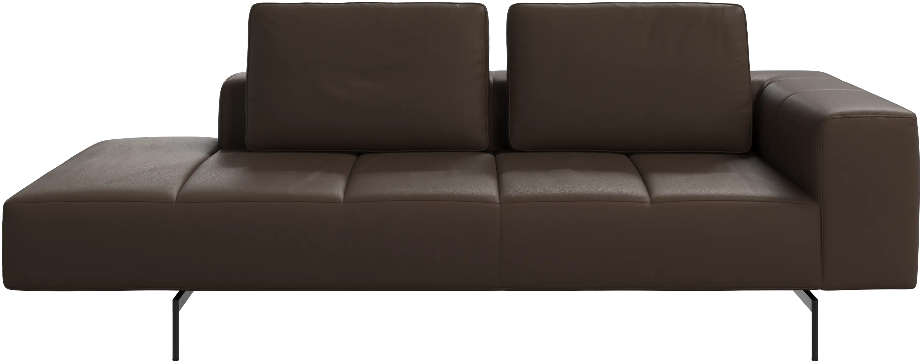 Amsterdam resting module for sofa, armrest right, open end left