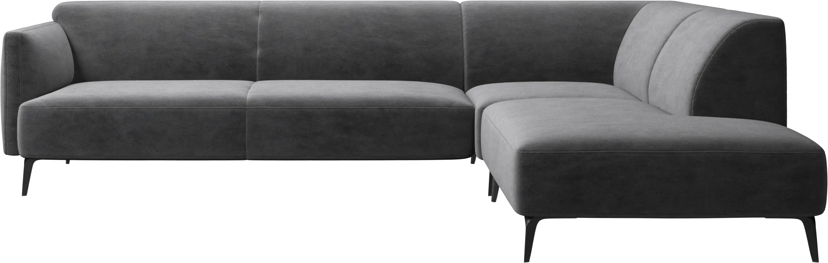 Modena corner sofa with lounging unit
