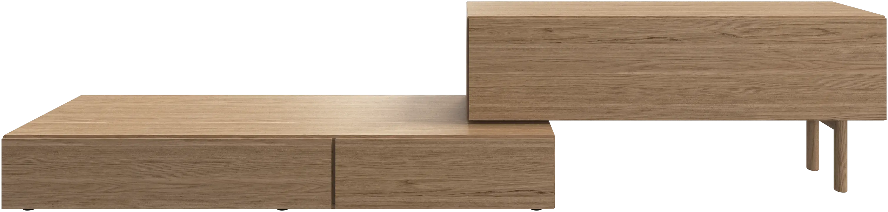 Lugano wall system with drop down doors