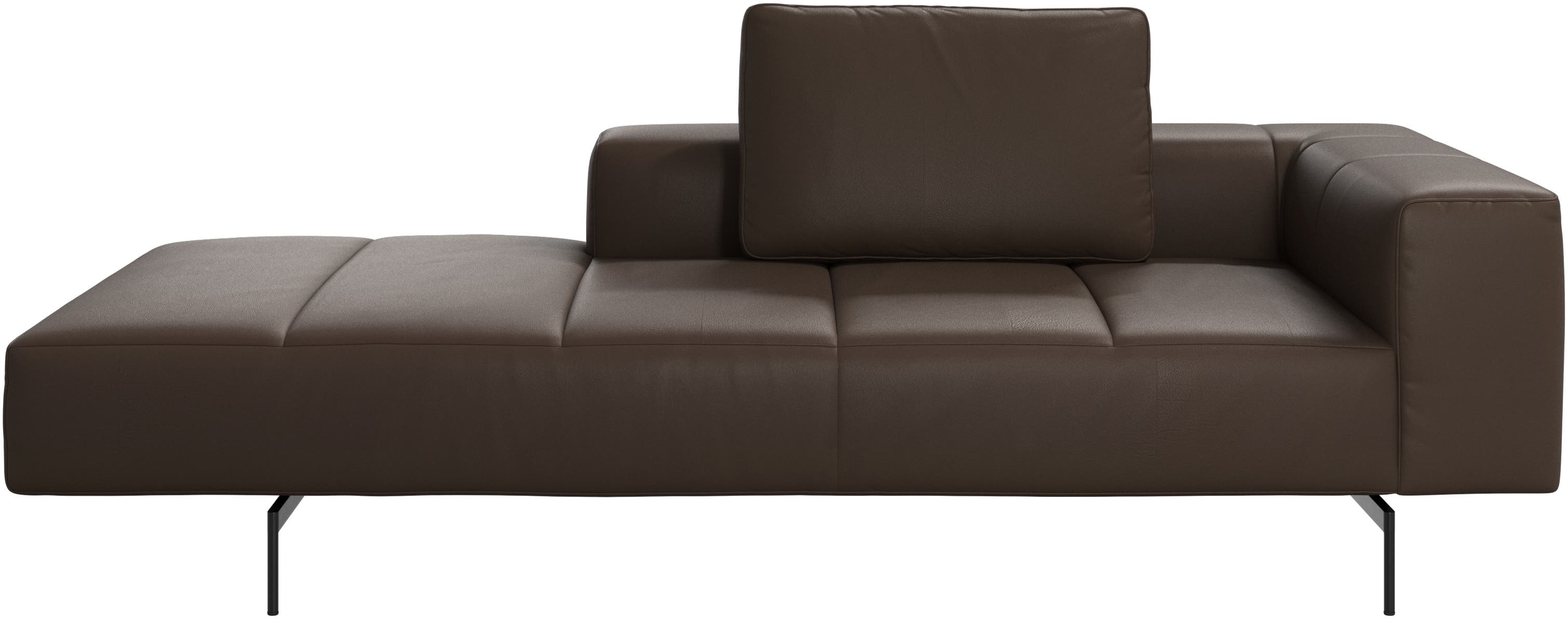 Amsterdam módulo lounge para sofá, apoio de braço á direita, aberto á esquerda