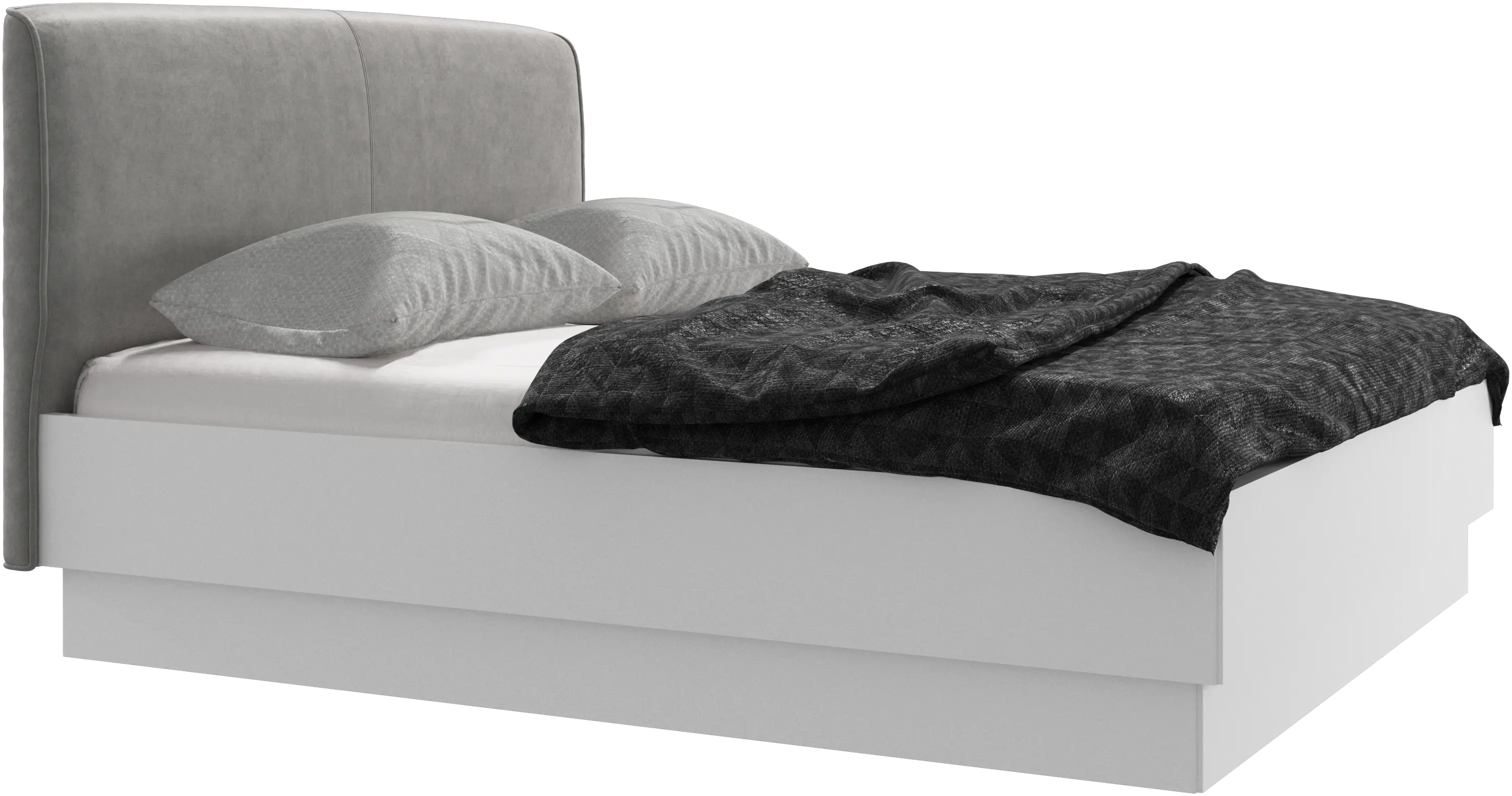 Houston, upholstered bed with storage