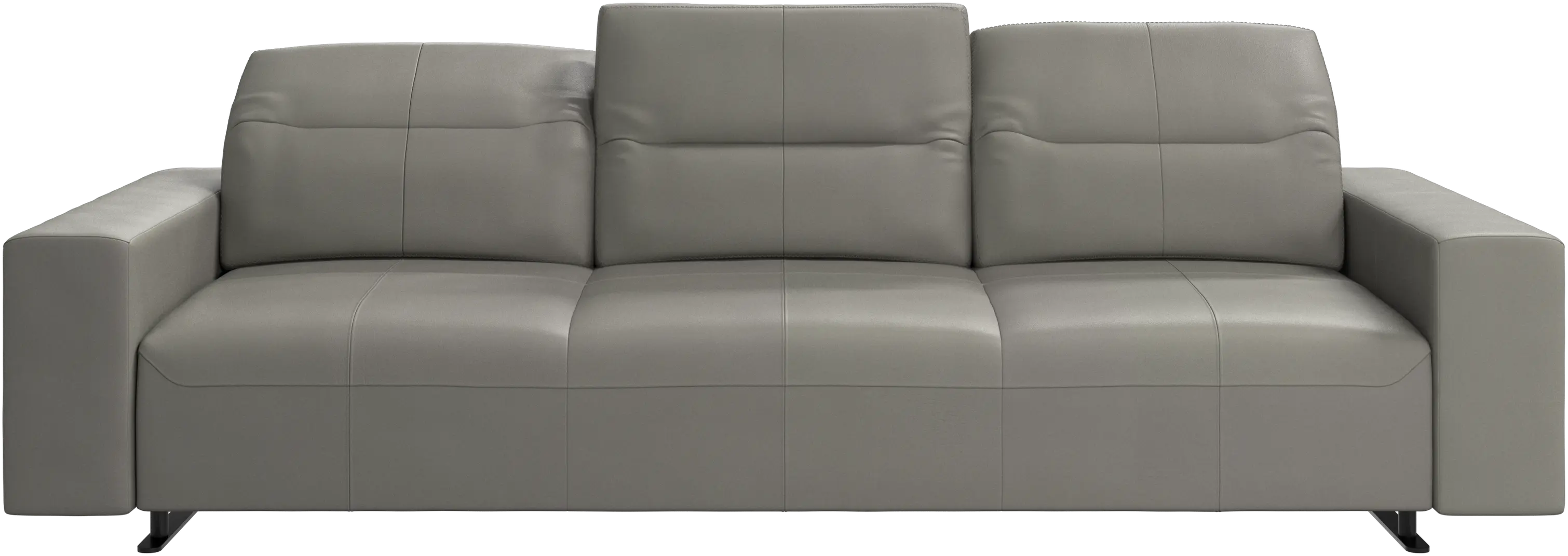 Hampton sofa with adjustable back and storage on the left side