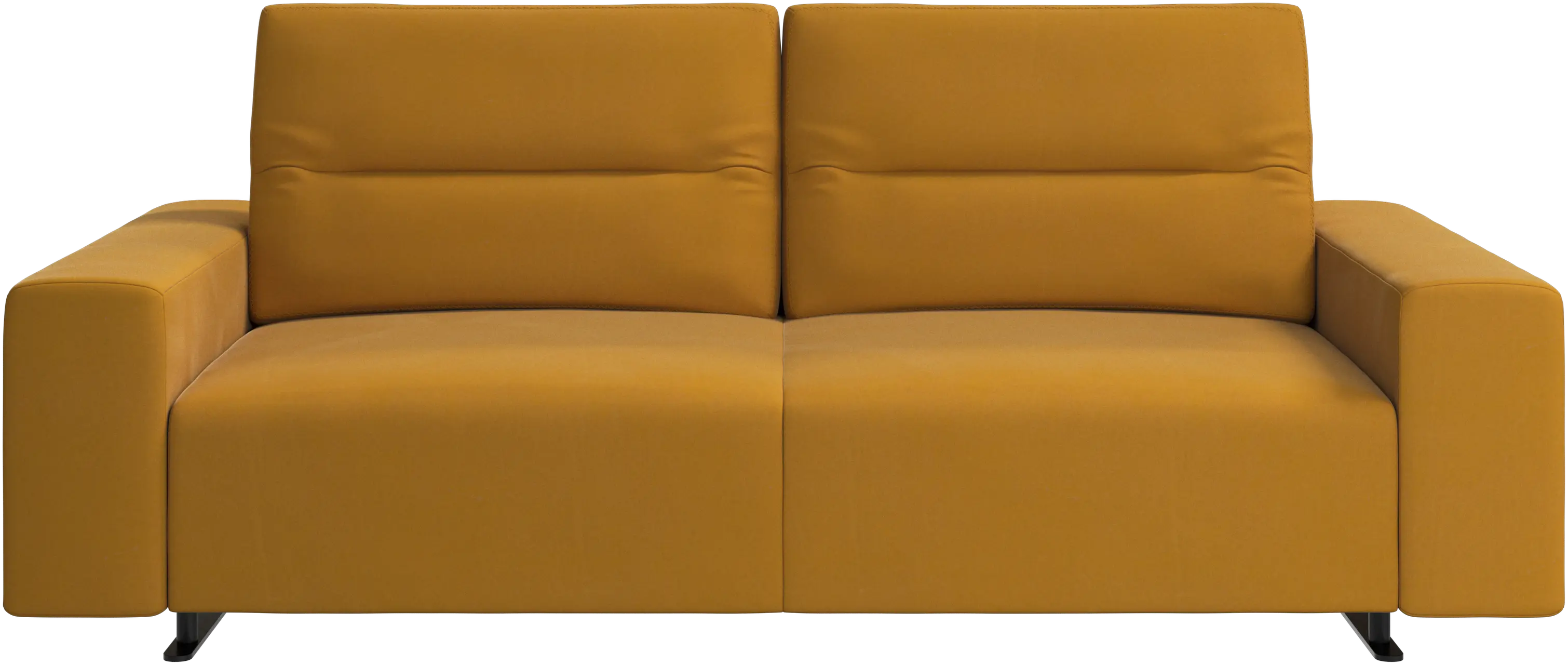 Hampton sofa with adjustable back and storage on the right side