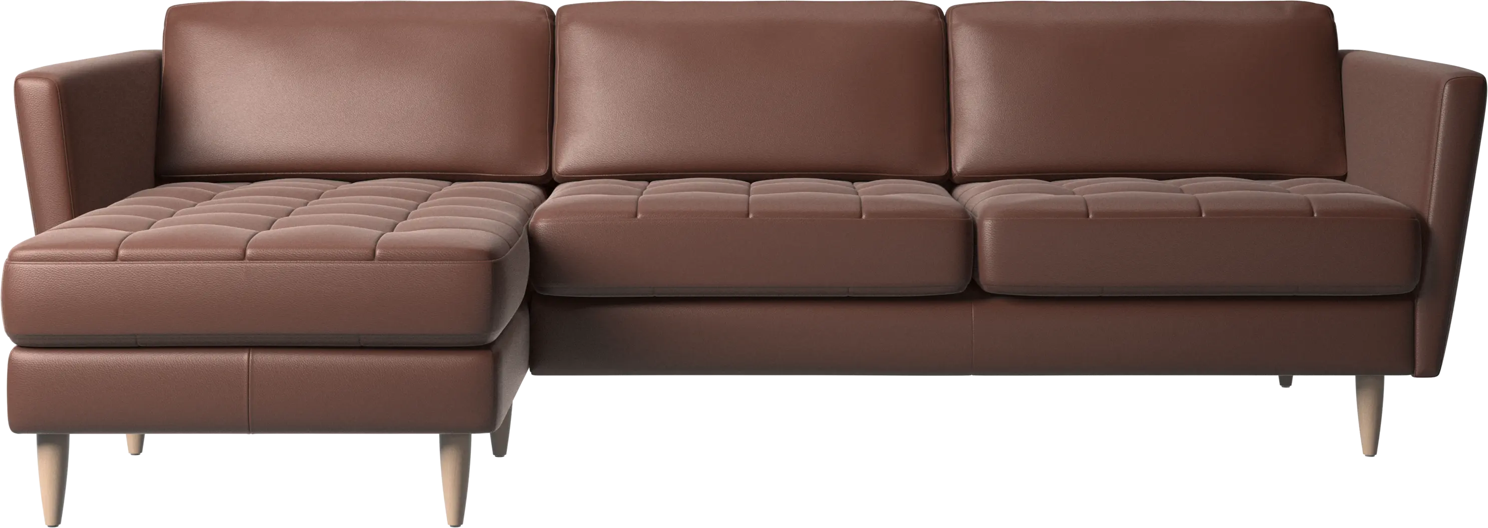 Osaka sofa with resting unit, tufted seat