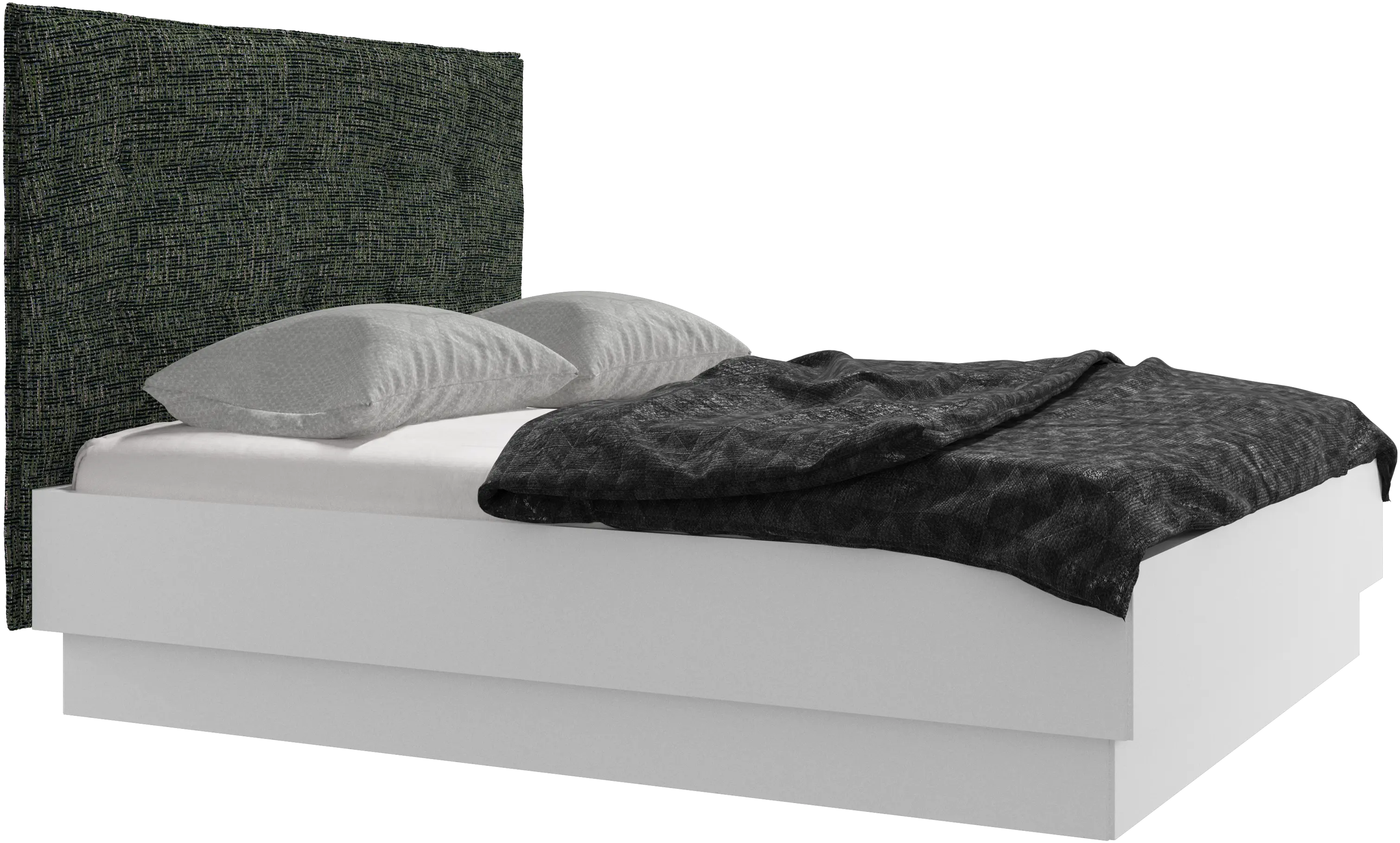 Lugano storage bed with lift-up frame and slats, excl. mattress