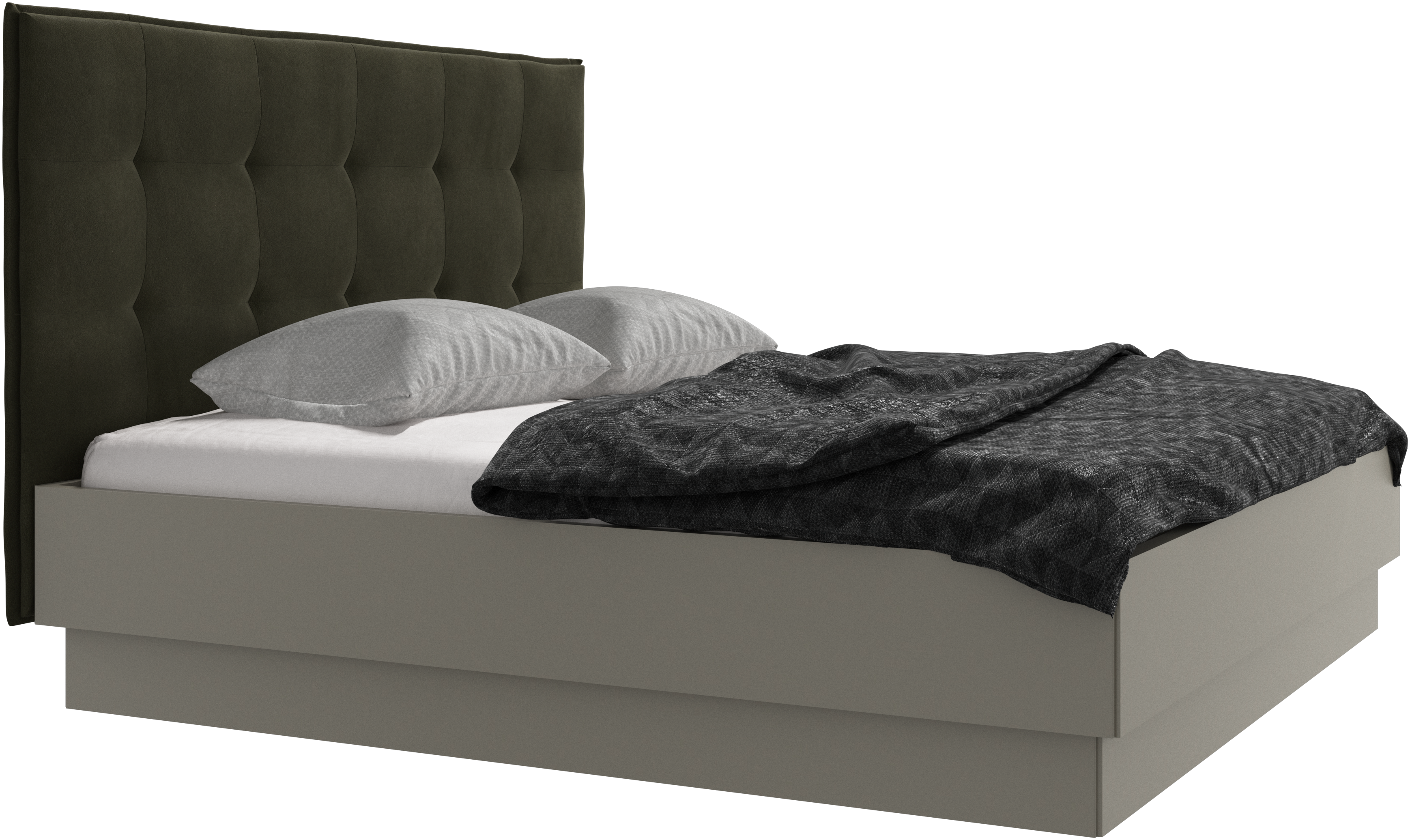 Boconcept 総レザー 持たさ 定価50万 MEZZO マットレス付 ベッド下収納 