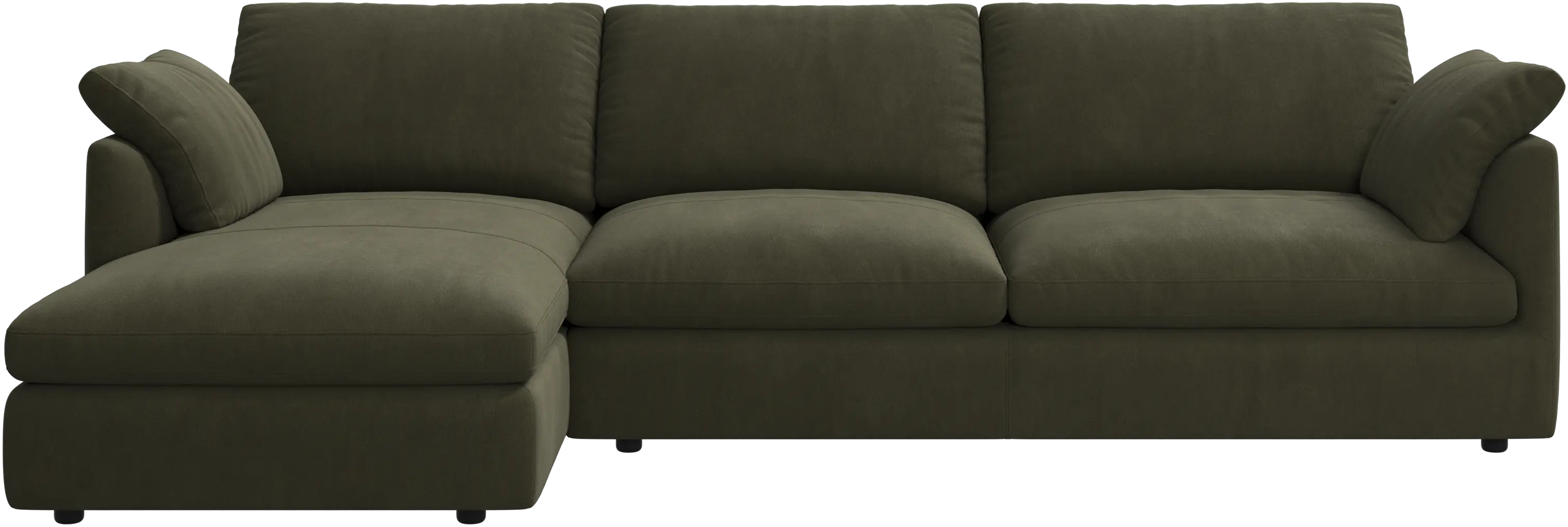 Milano sofa with chaise longue left