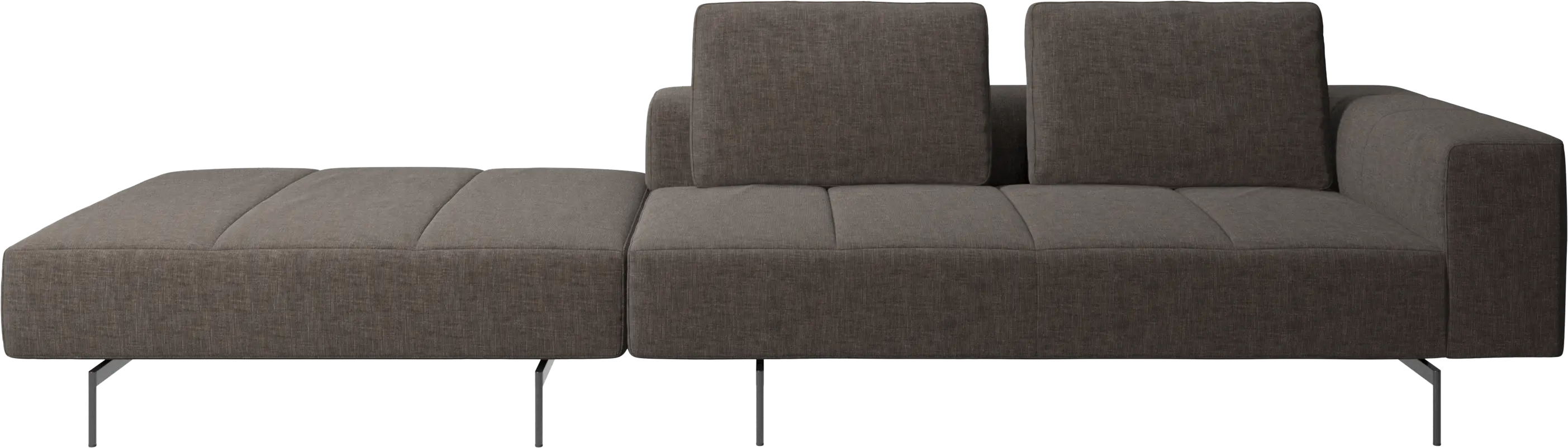 Amsterdam sofa with footstool on left side