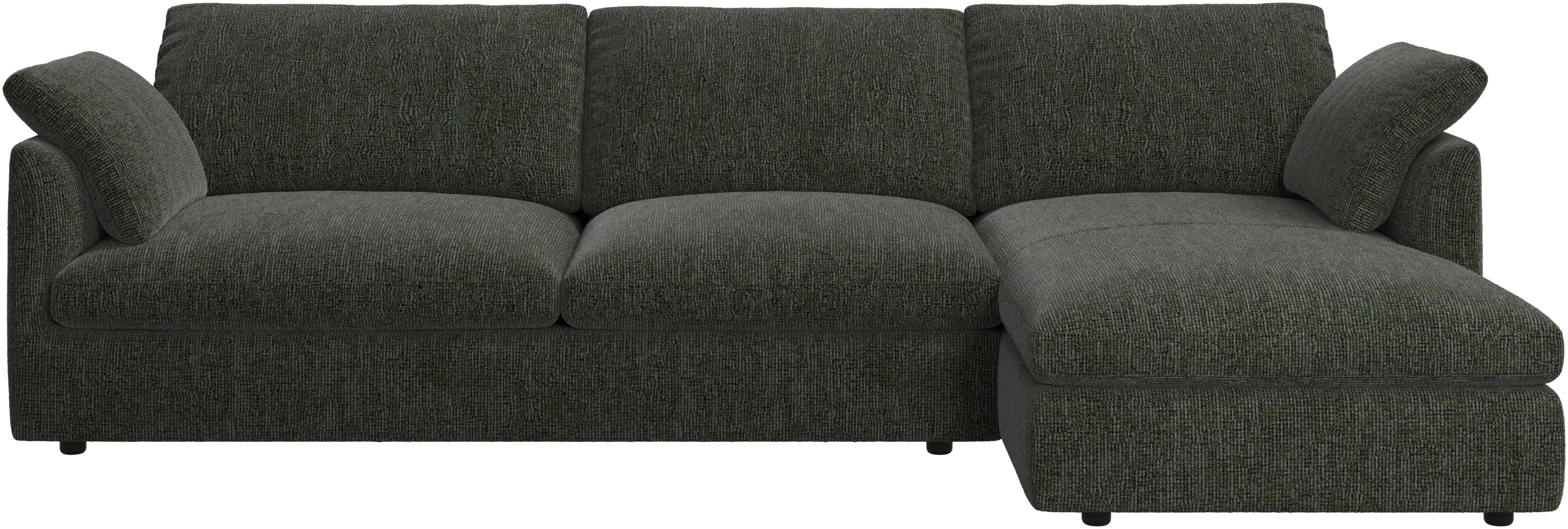 Milano sofa with chaise longue right