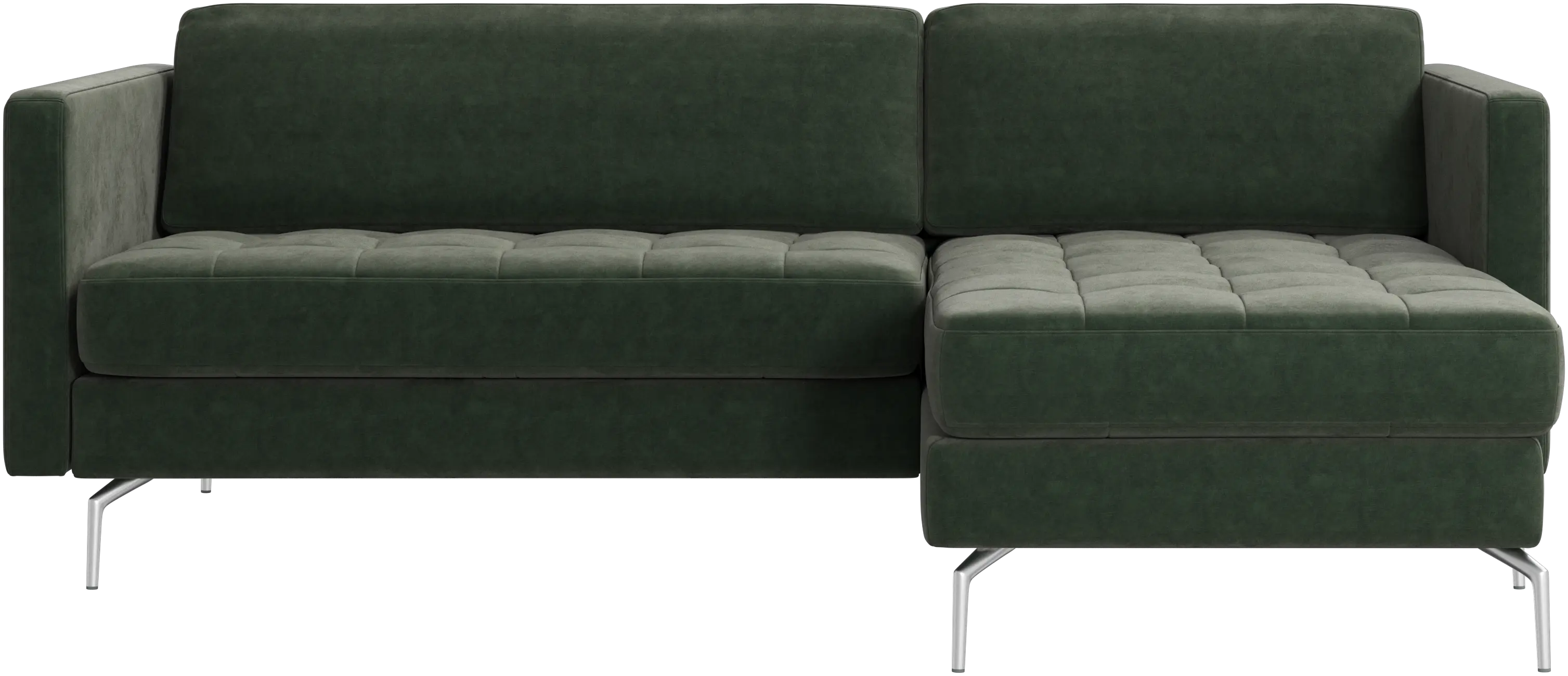 Osaka sofa with resting unit, tufted seat
