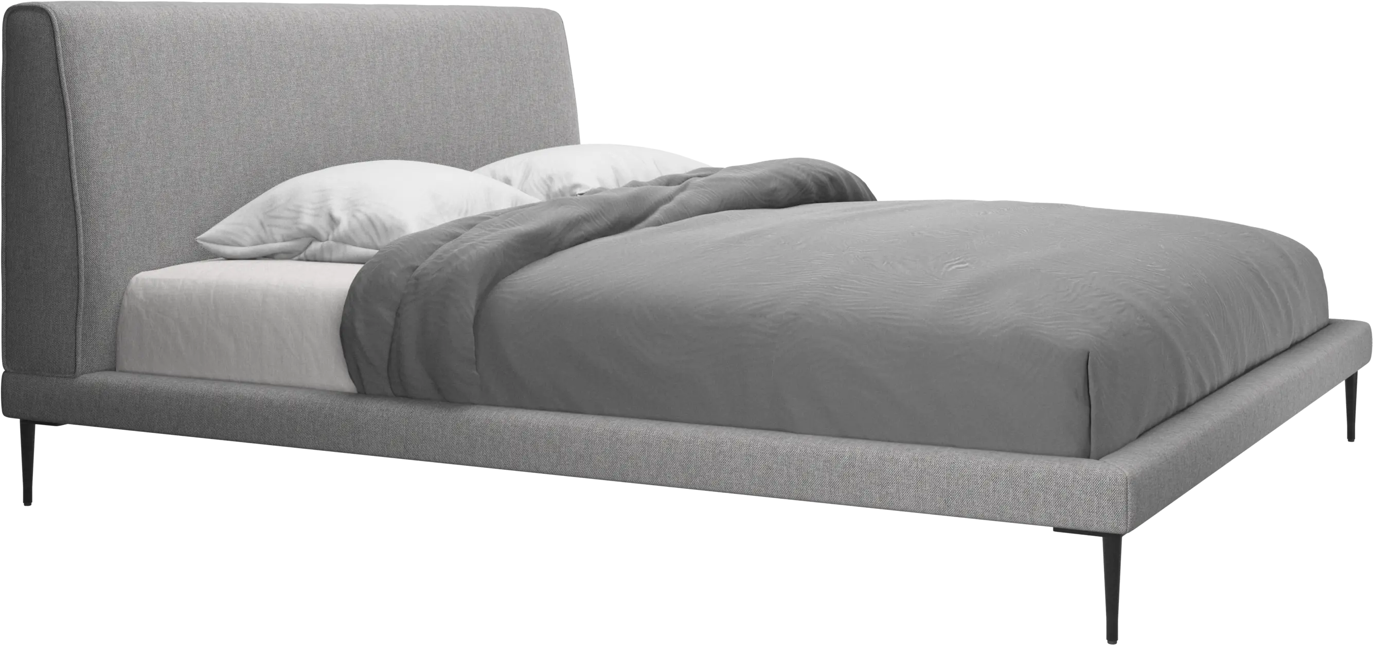 Arlington bed, excl. mattress - LIGHT GREY BRISTOL/KING